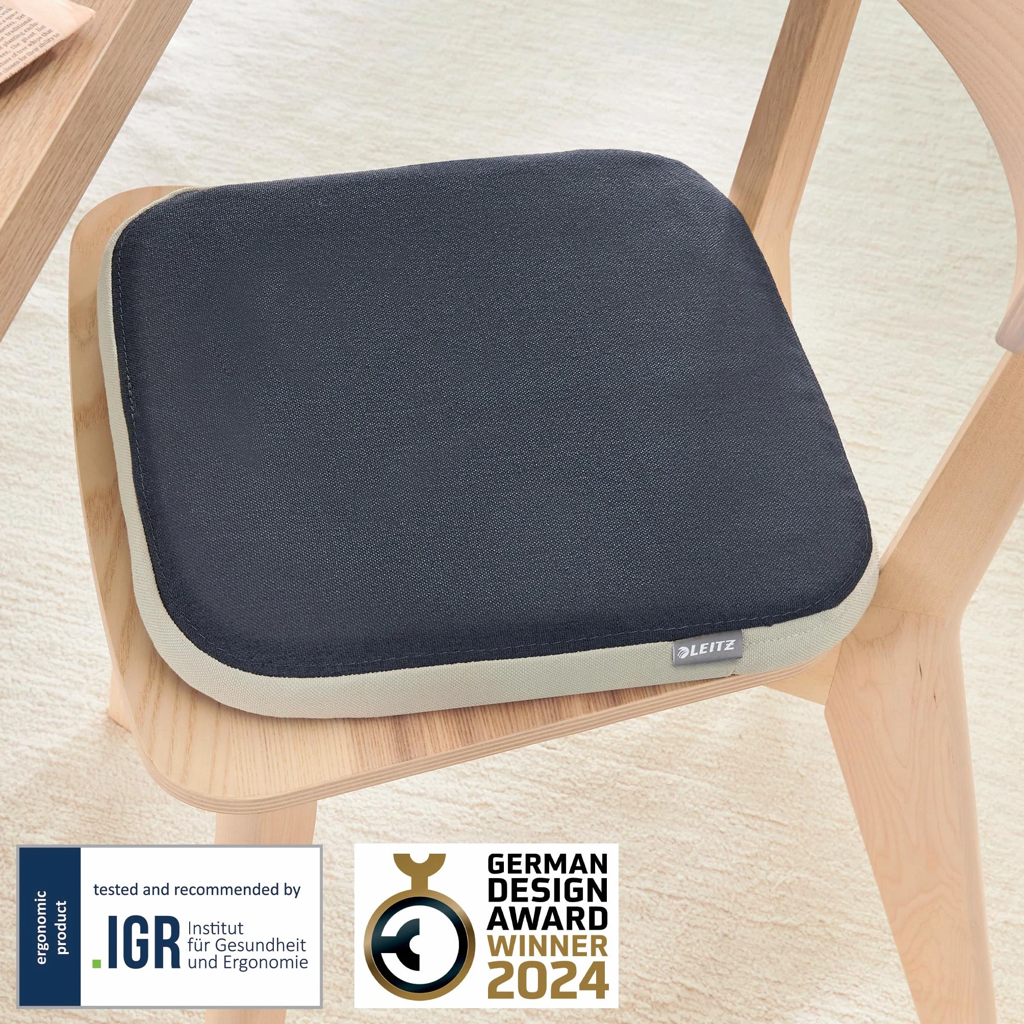 Leitz Ergo Active Poduszka Ergonomiczna Granatowy 40 x 40 cm