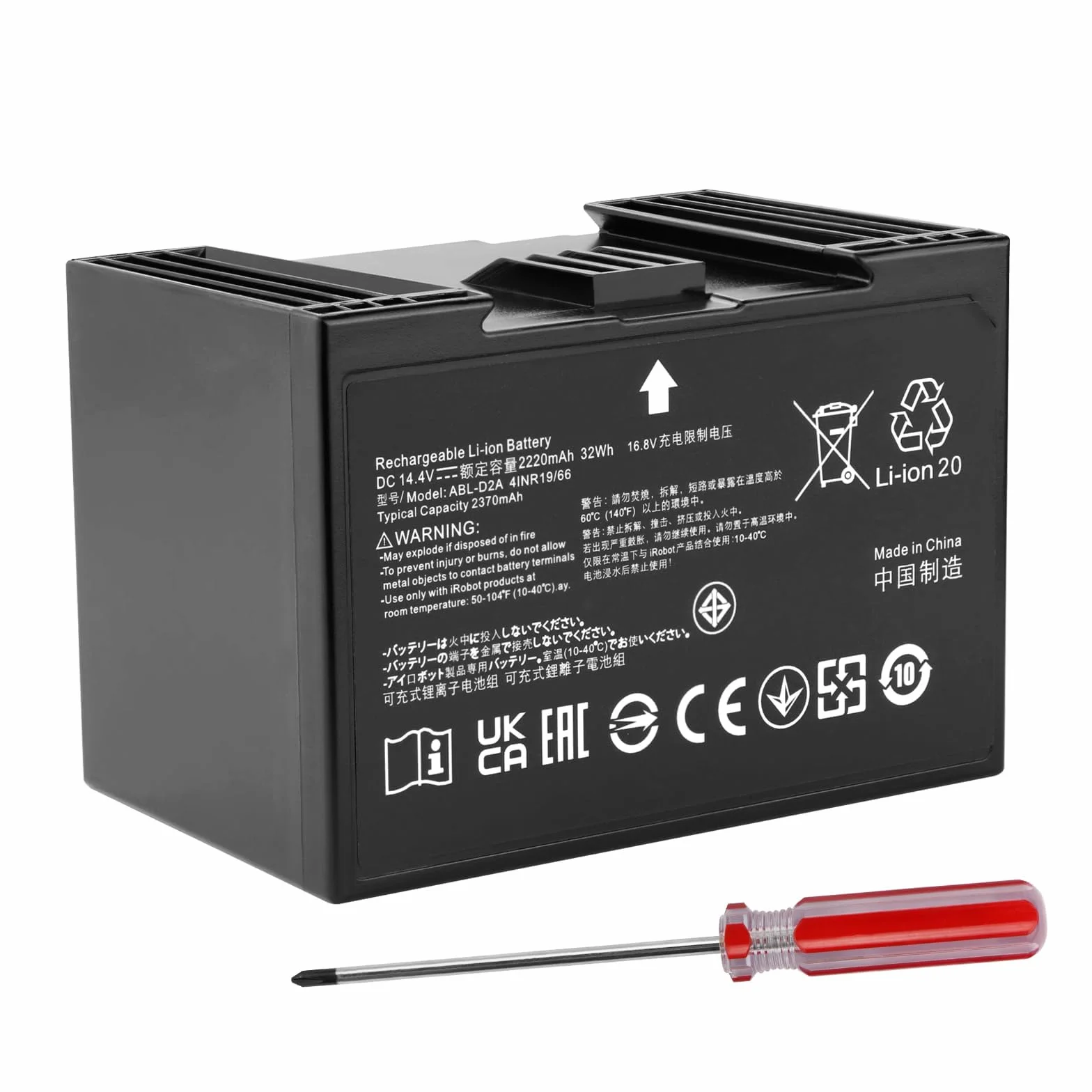 ABL-D2 Robot odkurzający Bateria Kompatybilny z iRobot Roomba i3 i4 i4 Plus i4150 i5 i5+ i6 i6+ i7 i7 Plus i8 i8+ i8550 j7 Roomba e5 e6 e5150 Combo j5 j7 j7+ j7550 j8+ j9 j9+ ABL-D2A ABL-D1 Battery