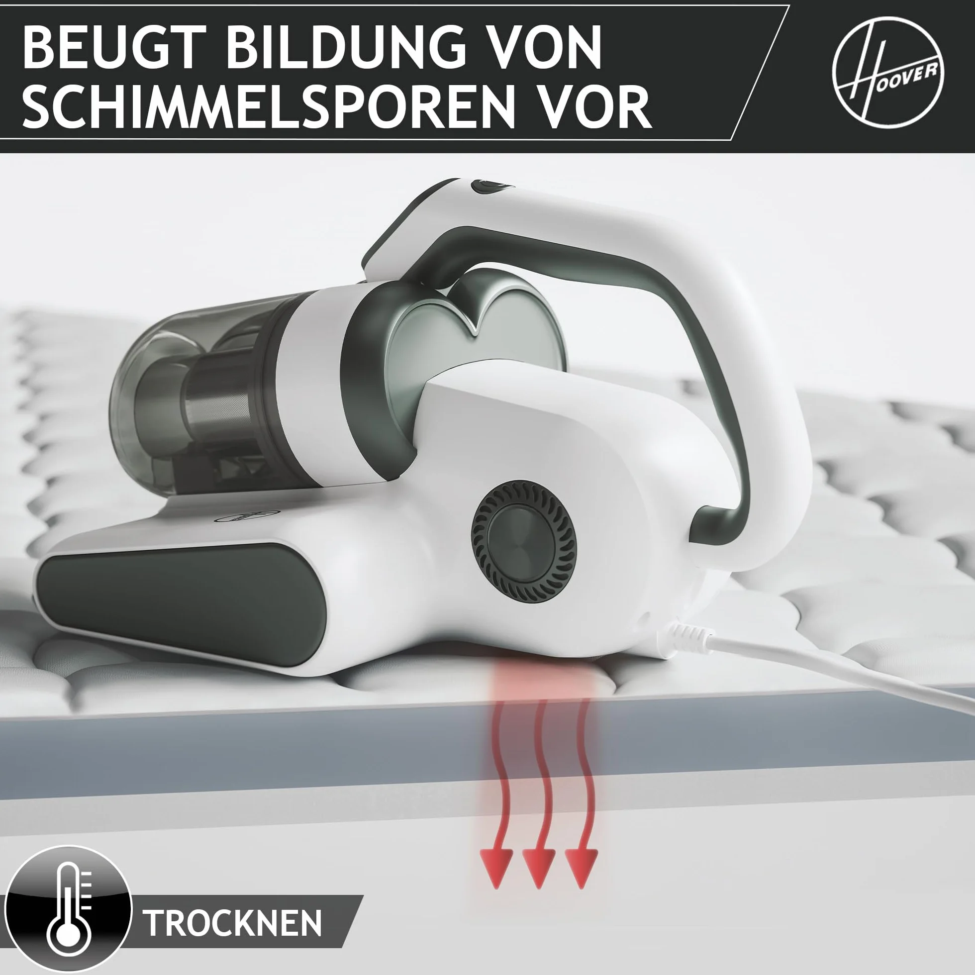 Hoover Odkurzacz do Materacy, Biały, 510 W 240 V