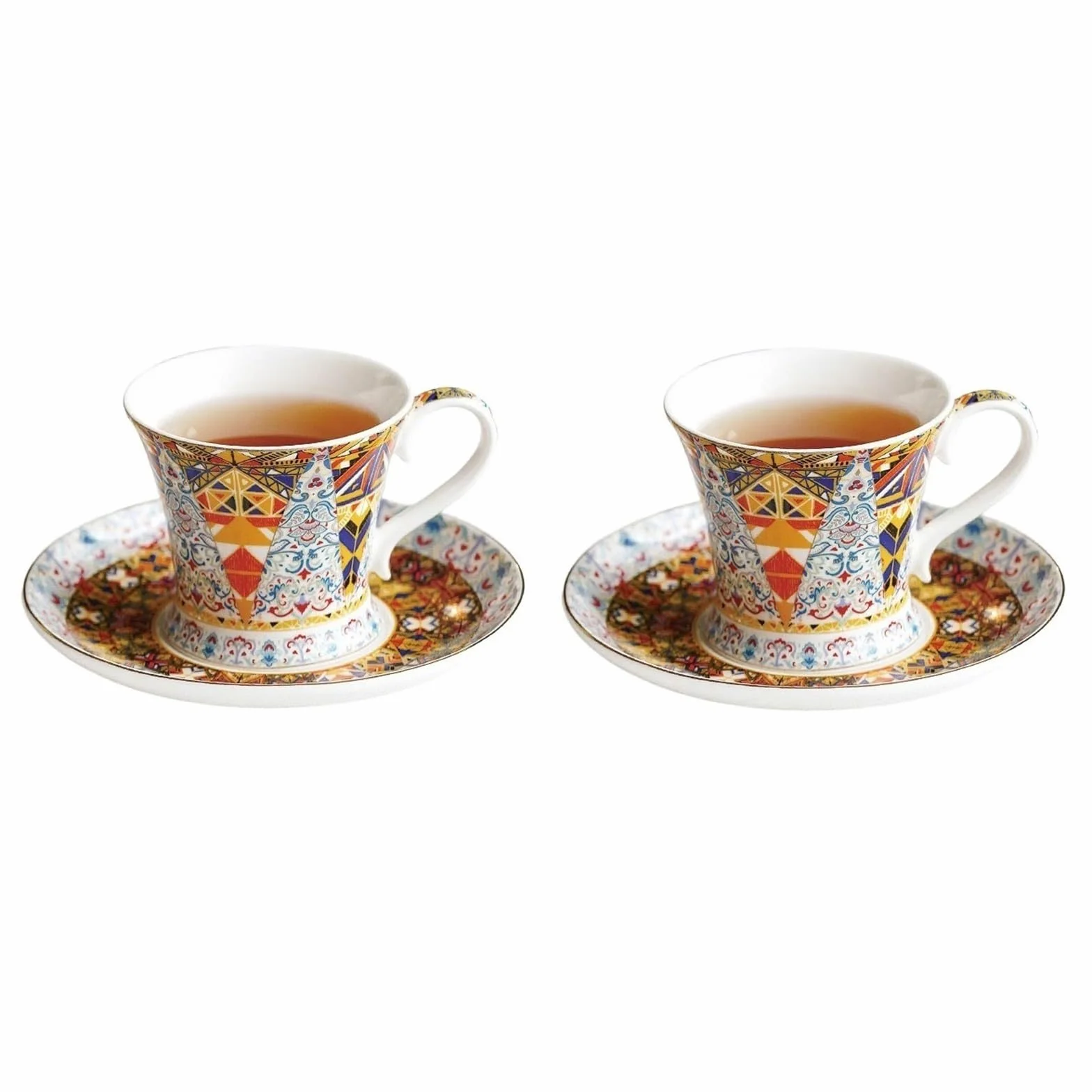Wykwintne wysokiej jakości wykwintne kubki do kawy i spodki z porcelany kostnej zestaw vintage popołudniowa herbata zastawa stołowa talerze przekąski pudełko zestaw do domu biura