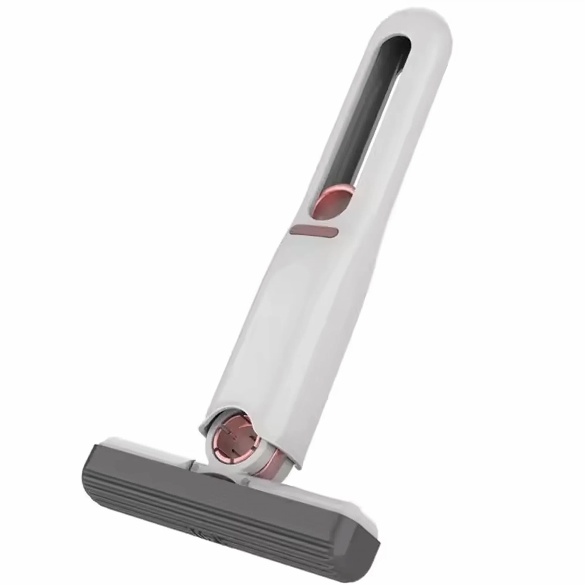 Mini mop wykręcający palcem – przenośny mop do czyszczenia szkła, płytek i powierzchni – chłonna gąbka – zmywalny, kompaktowy i zamykany