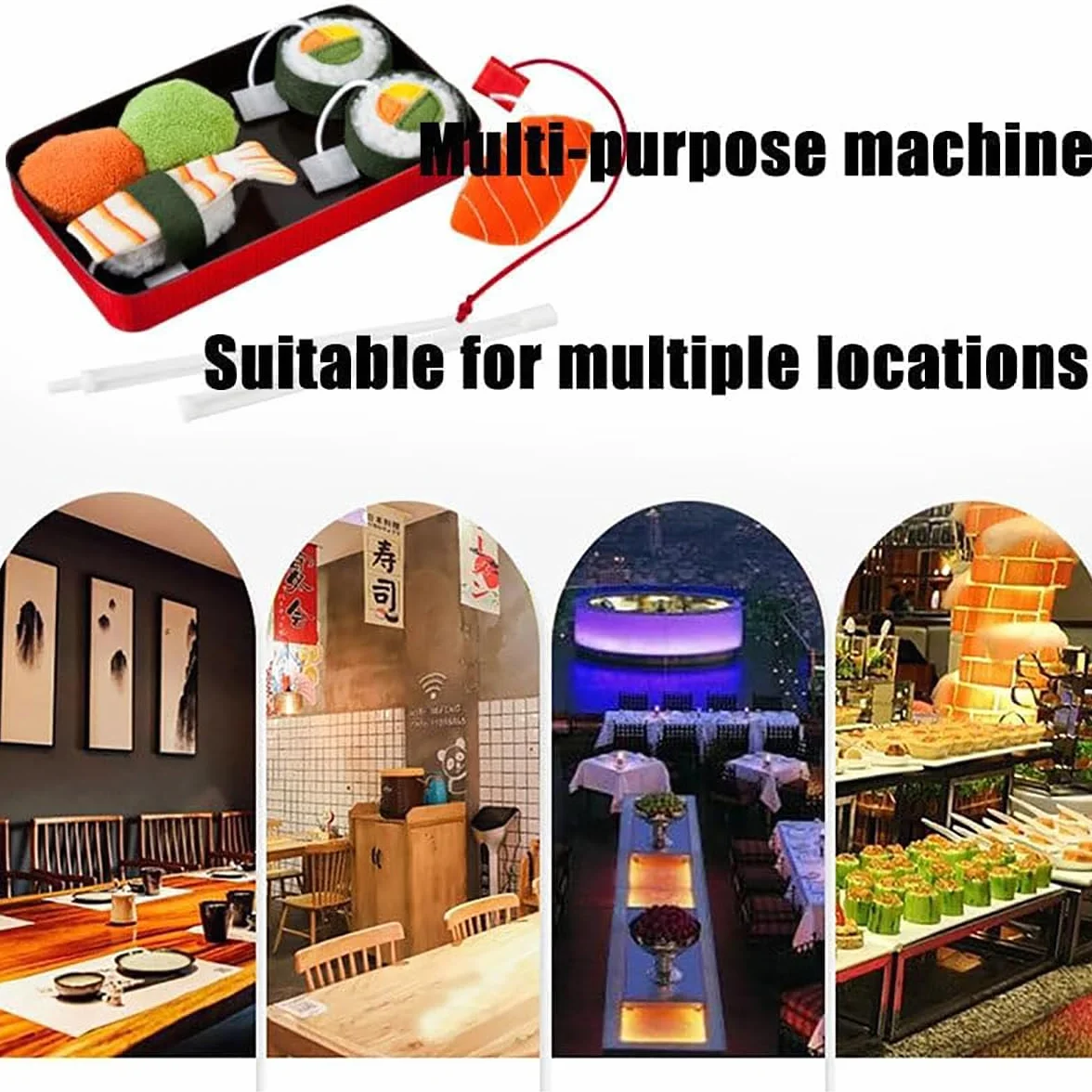 Maszyna do sushi, ręczna maszyna do zwijania sushi, wałek do sushi DIY do łatwego i wydajnego zwijania, wysoka wydajność produkcji, idealny do użytku domowego lub profesjonalnego