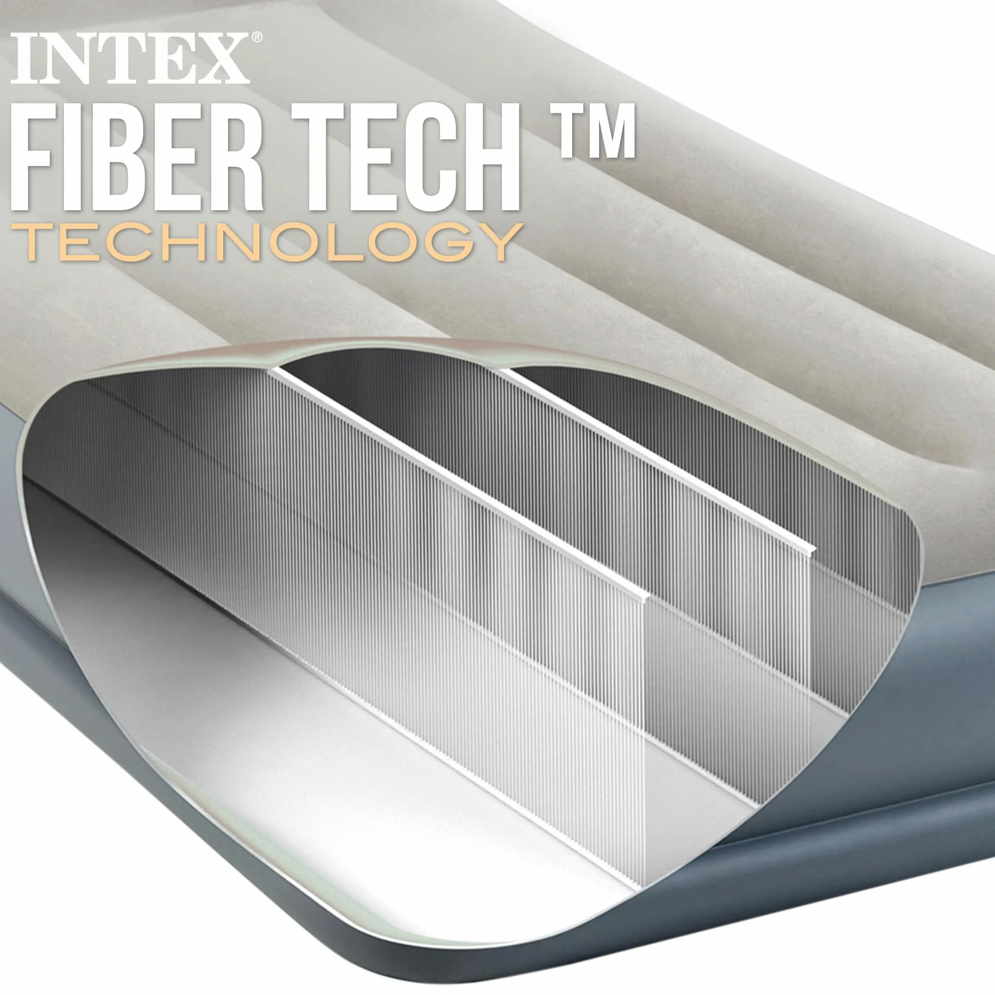 Intex 64116ND - Materasso Dura-Beam Pillow Rest Mid-Rise Singolo Autogonfiante, 99x191x30 cm