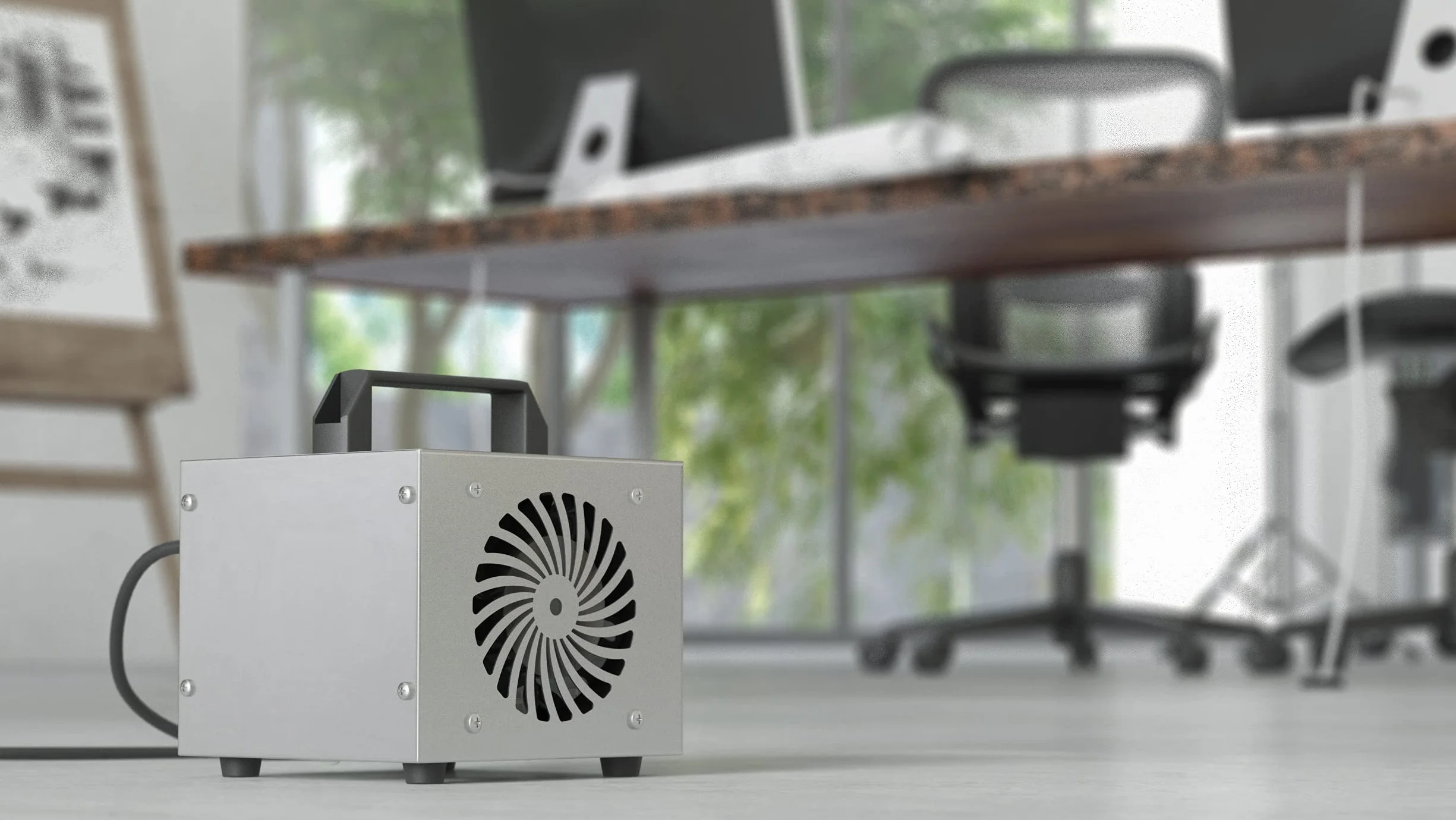 Cecotec Generator ozonu TotalPure 4000 Light Ozone. Moc 120 W, czyszczenie 28 g/h, timer, automatyczne wyłączanie, pokrycie do 100 m², łatwa obsługa, łatwy transport