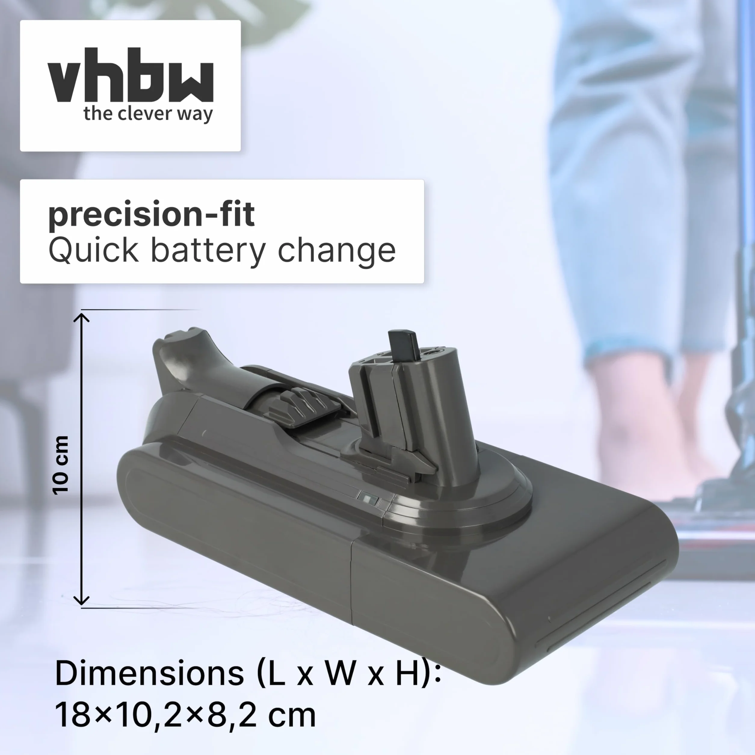 vhbw Akumulator kompatybilny z odkurzaczem Dyson V11 Absolute Extra, Absolute+, 2020 (3600 mAh, 25,2 V, litowo-jonowy, ciemnoszary)