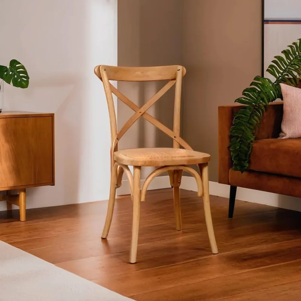 Biscottini Krzesło kuchenne Thonet 46x42x86 - Krzesło do jadalni - Krzesło drewniane - Nowoczesne krzesła do jadalni - Rustykalne krzesła kuchenne