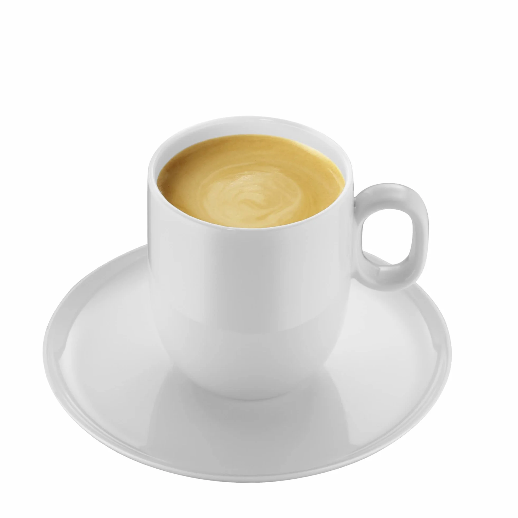 WMF Barista 4-częściowy zestaw filiżanek do kawy, dwie filiżanki do kawy 170 ml ze spodkami do Cafè Crème, filiżanki do cappuccino, porcelanowe szklanki do kawy, nadają się do mycia w zmywarce, kolor