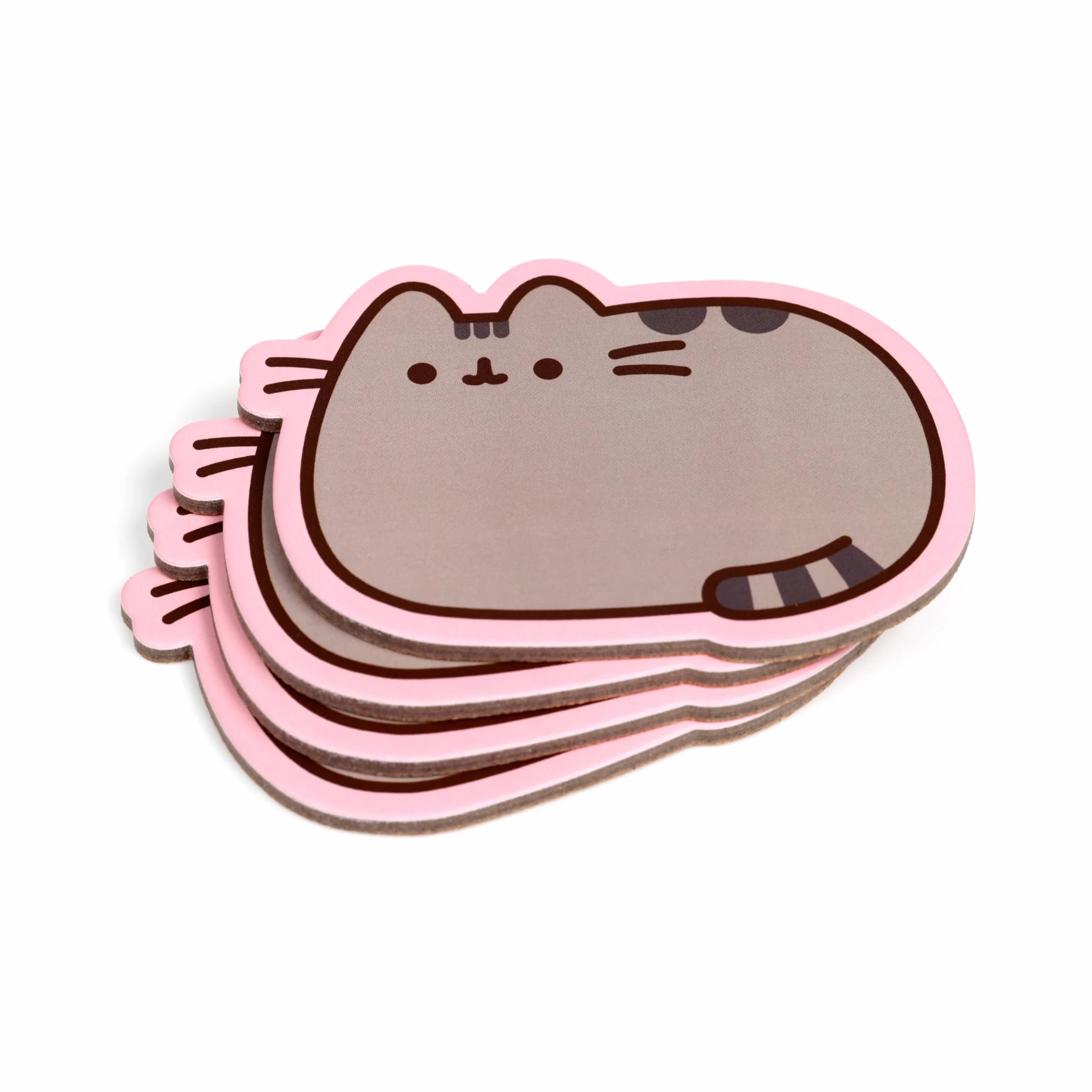 Pusheen the Cat Set of 4 Shaped Cork Coasters