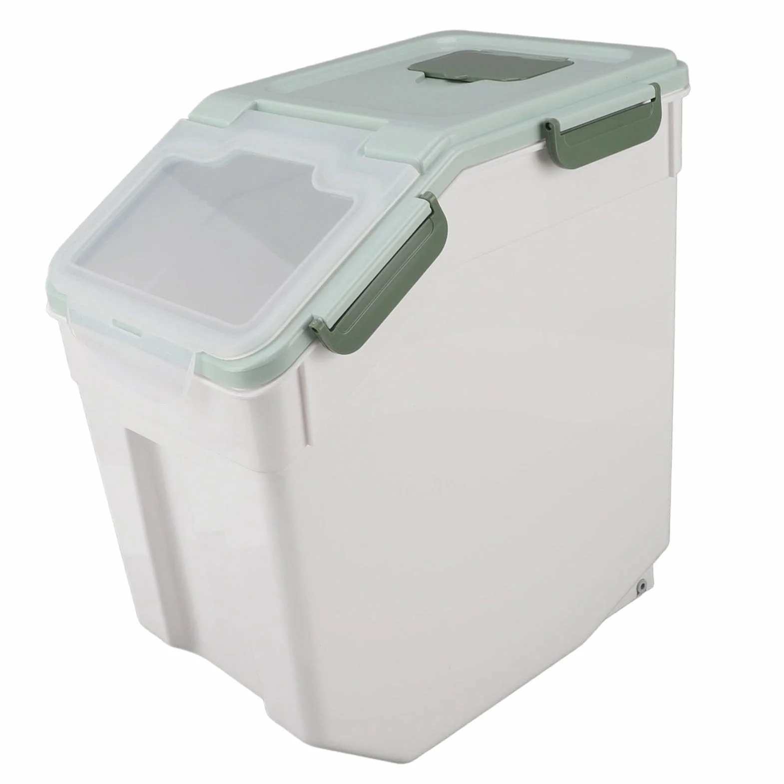 Hermetyczny Pojemnik do Przechowywania Ryżu 10 Kg Pojemniki na mąkę spożywczą z Pokrywkami Kubek Bez BPA Kuchnia Bardzo Duże Przechowywanie Ziarna (15 kg / 33,1 funta)