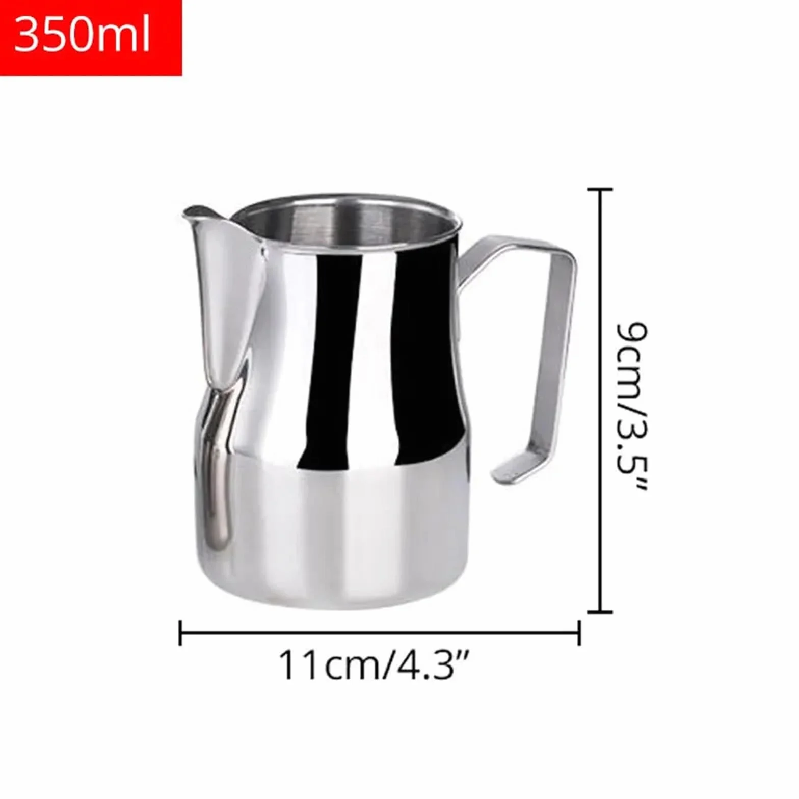 Dzbanek do spieniania mleka ze stali nierdzewnej Profesjonalny dzbanek baristy espresso cappuccino i latte art(340ml)