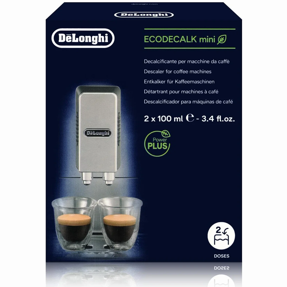 8X Delonghi Entkalker Eco Dekalk Mini 200 ml dla kawy espresso Vollautomen