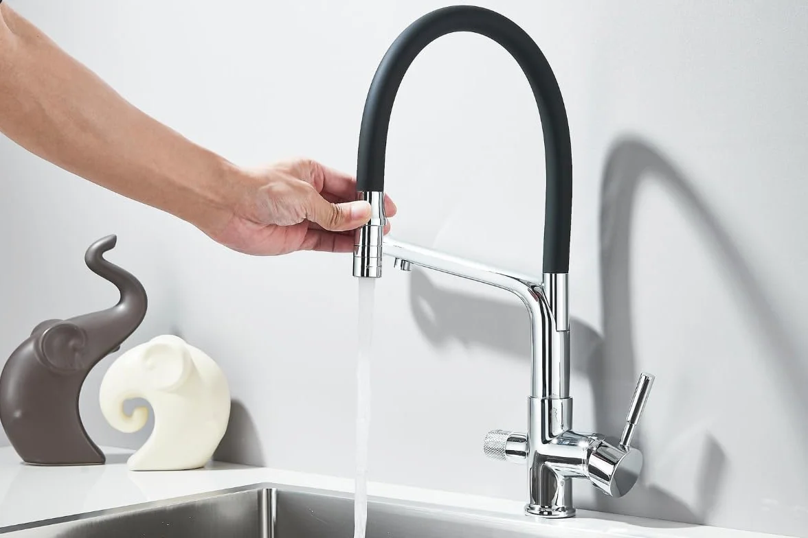 Zestaw Filtr wody pitnej Aquaphor Morion 101S RO + BATERIA kuchenna trójdrożna FLEXIBLE - CHROM