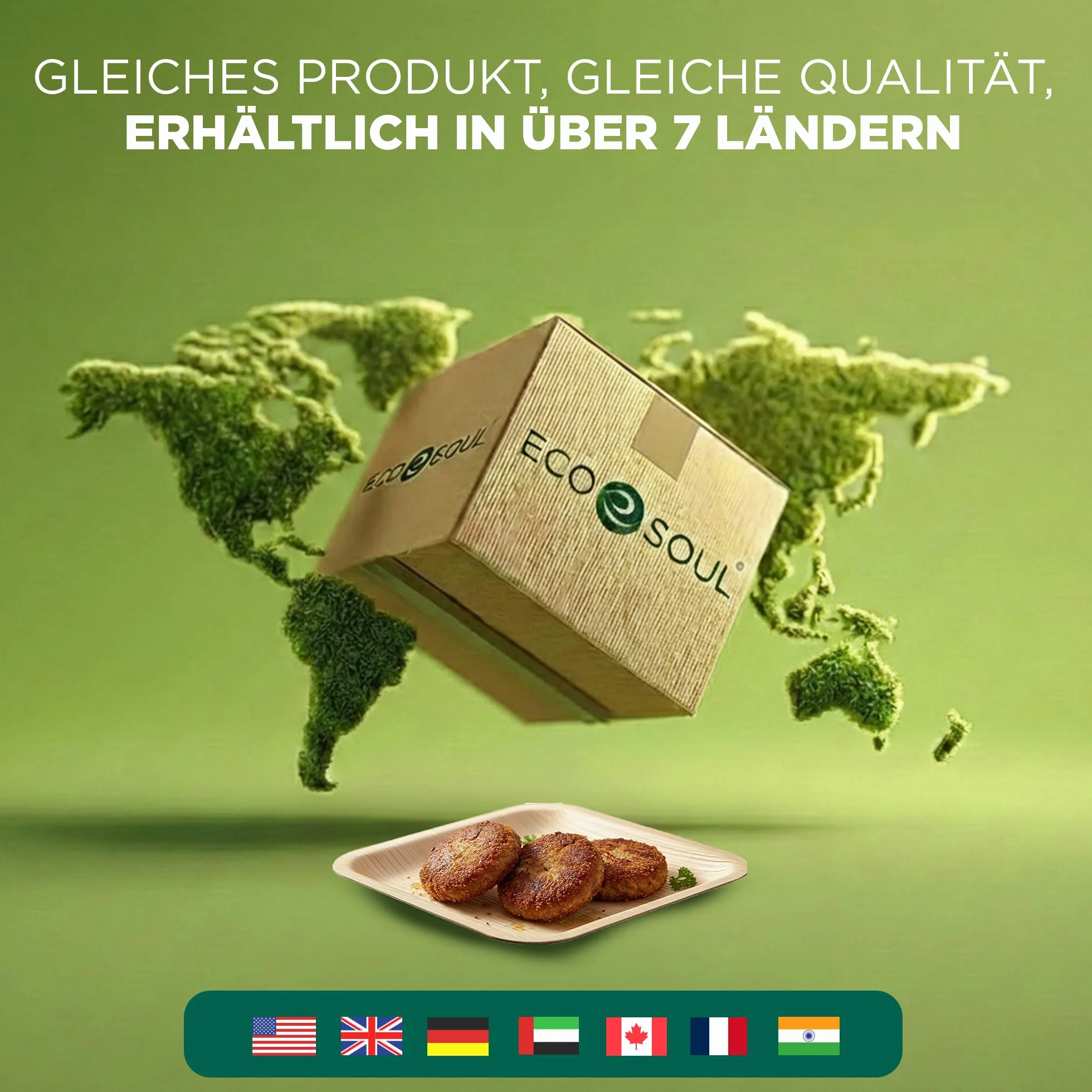 ECO SOUL 100% biodegradowalne, jednorazowe talerze z liści palmowych, wytrzymałe, nadają się do kuchenki mikrofalowej i piekarnika, na imprezę, wesele, imprezę, imprezę, imprezę, imprezę, imprezę,