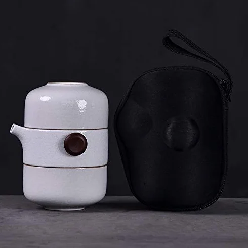 Japoński ceramiczny czajniczek do herbaty Gaiwan ręcznie robiony przenośny podróżny zestaw do herbaty do biura