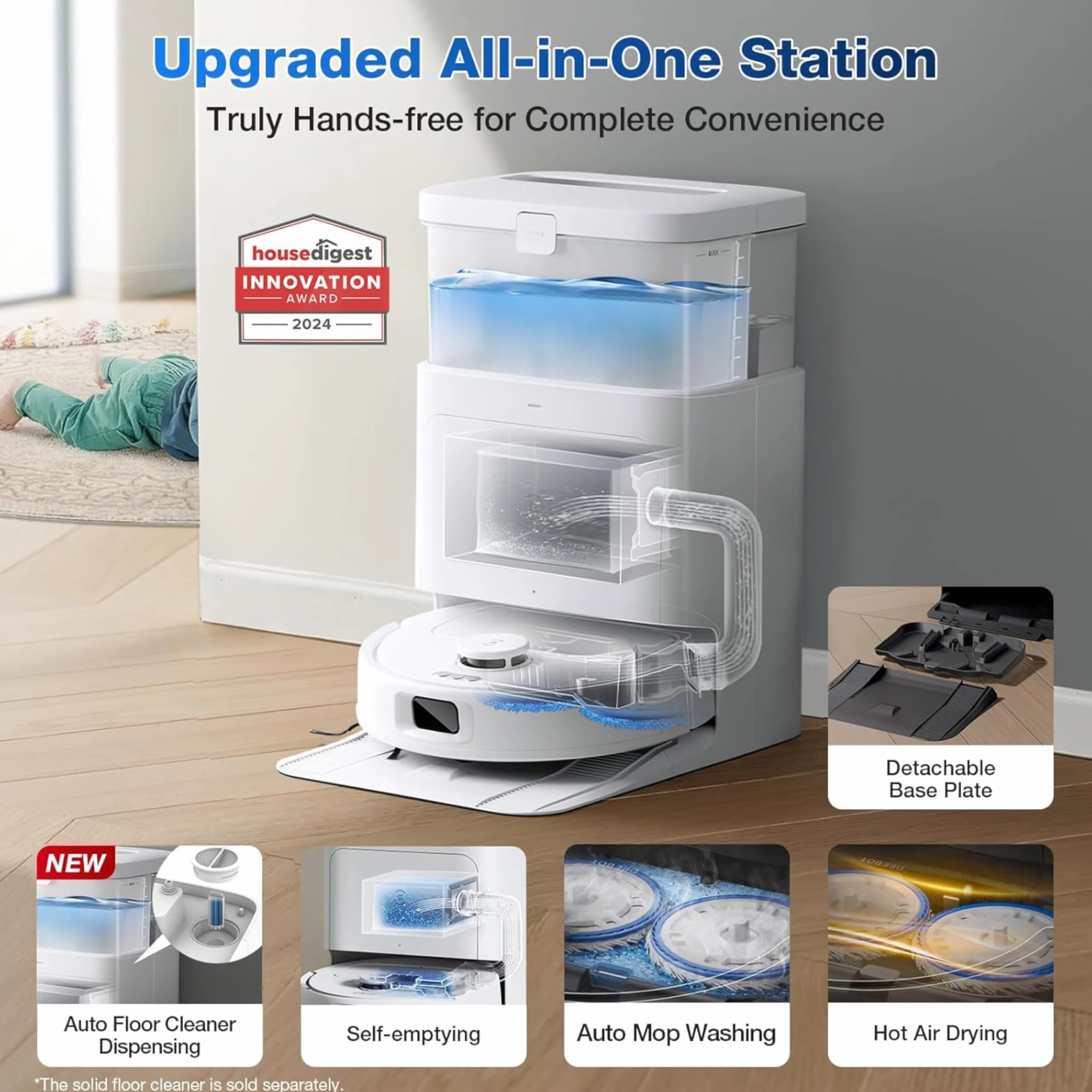 Ecovacs N30 PRO OMNI WHITE Robot Odkurzający