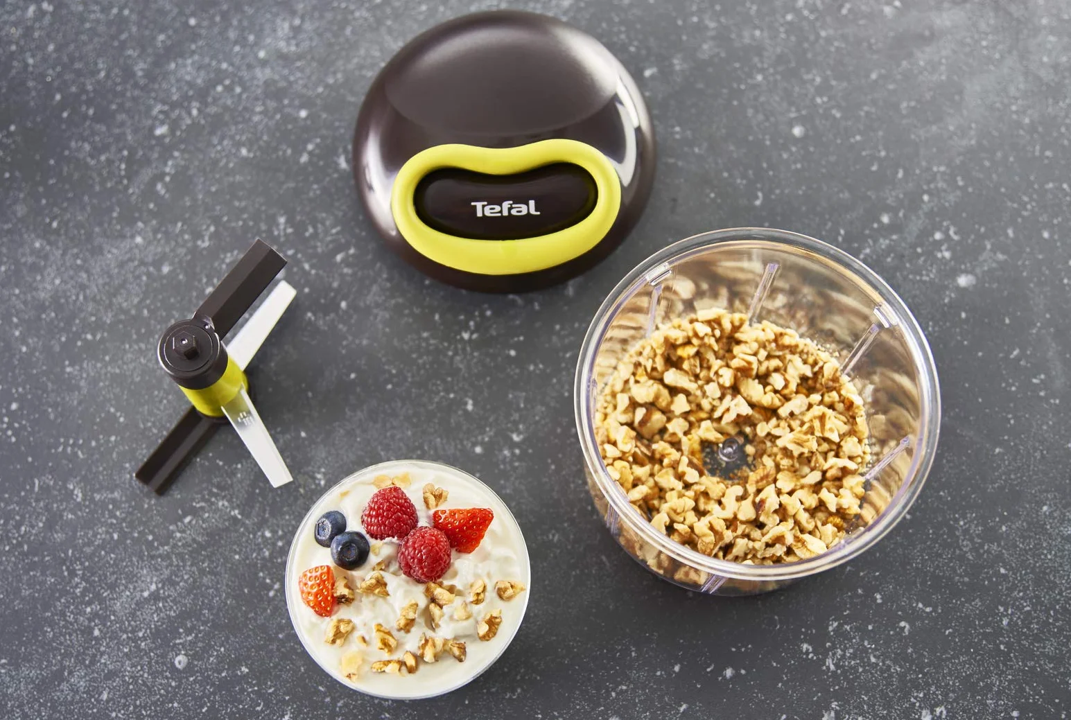 Tefal Rozdrabniacz Kuchenny 900 ml Czarny/Zielony