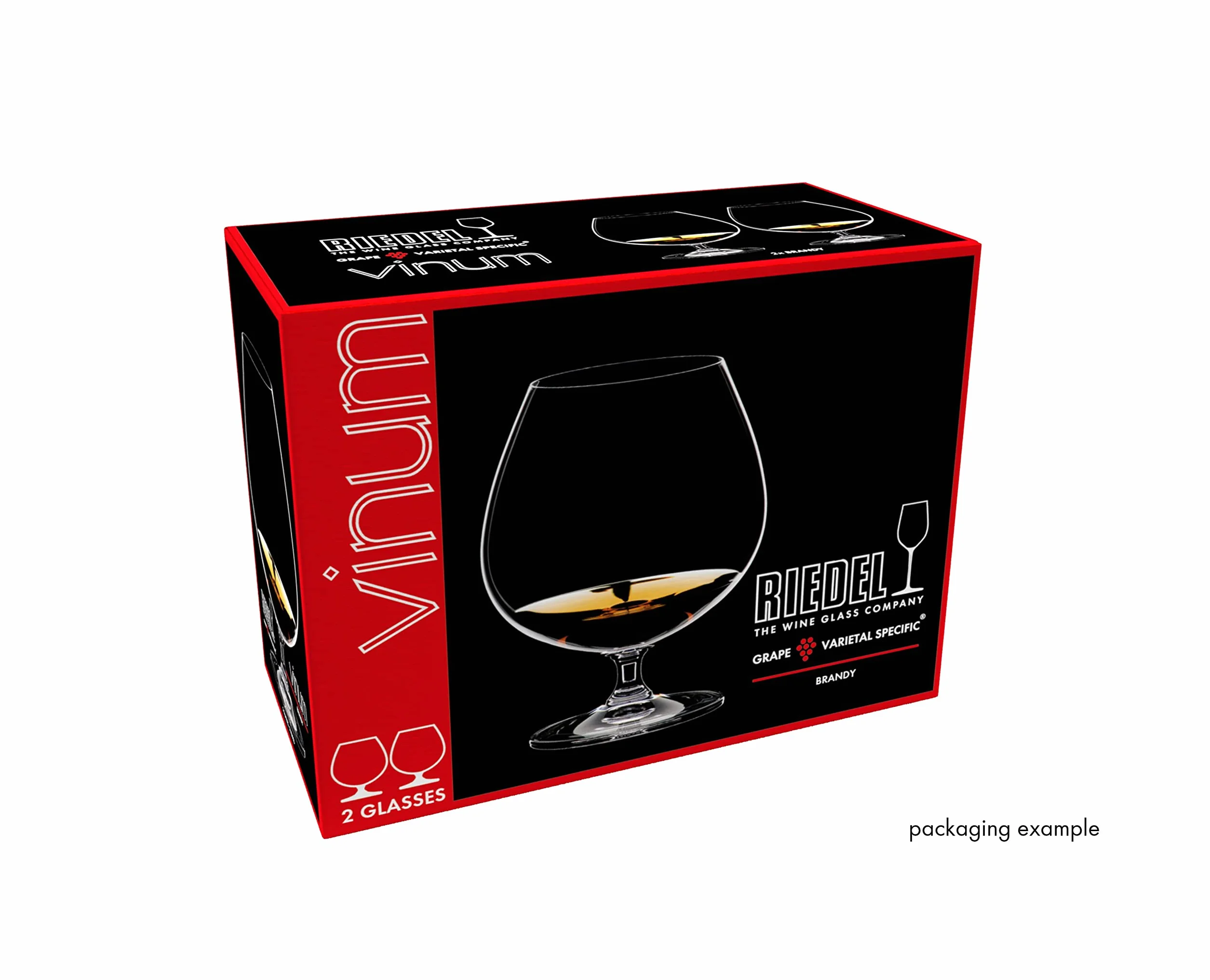 Riedel 6416/18 Brandy Glass, 2 sztuki (1 sztuka), brązowe