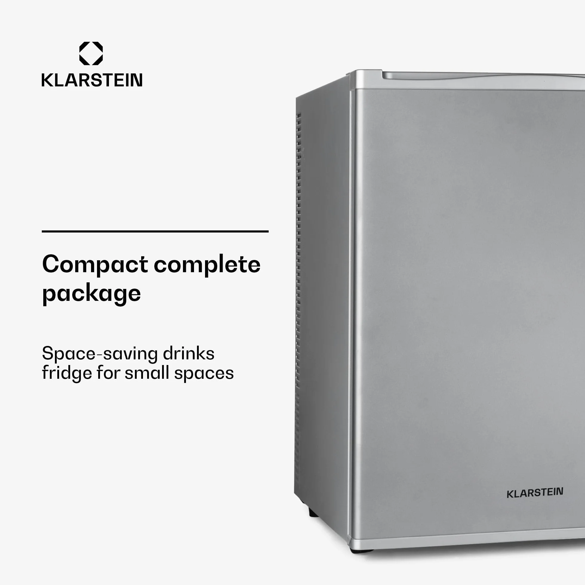Klarstein Happy Hour minibar 37L lodówka kompresorowa 5-15°C srebrny