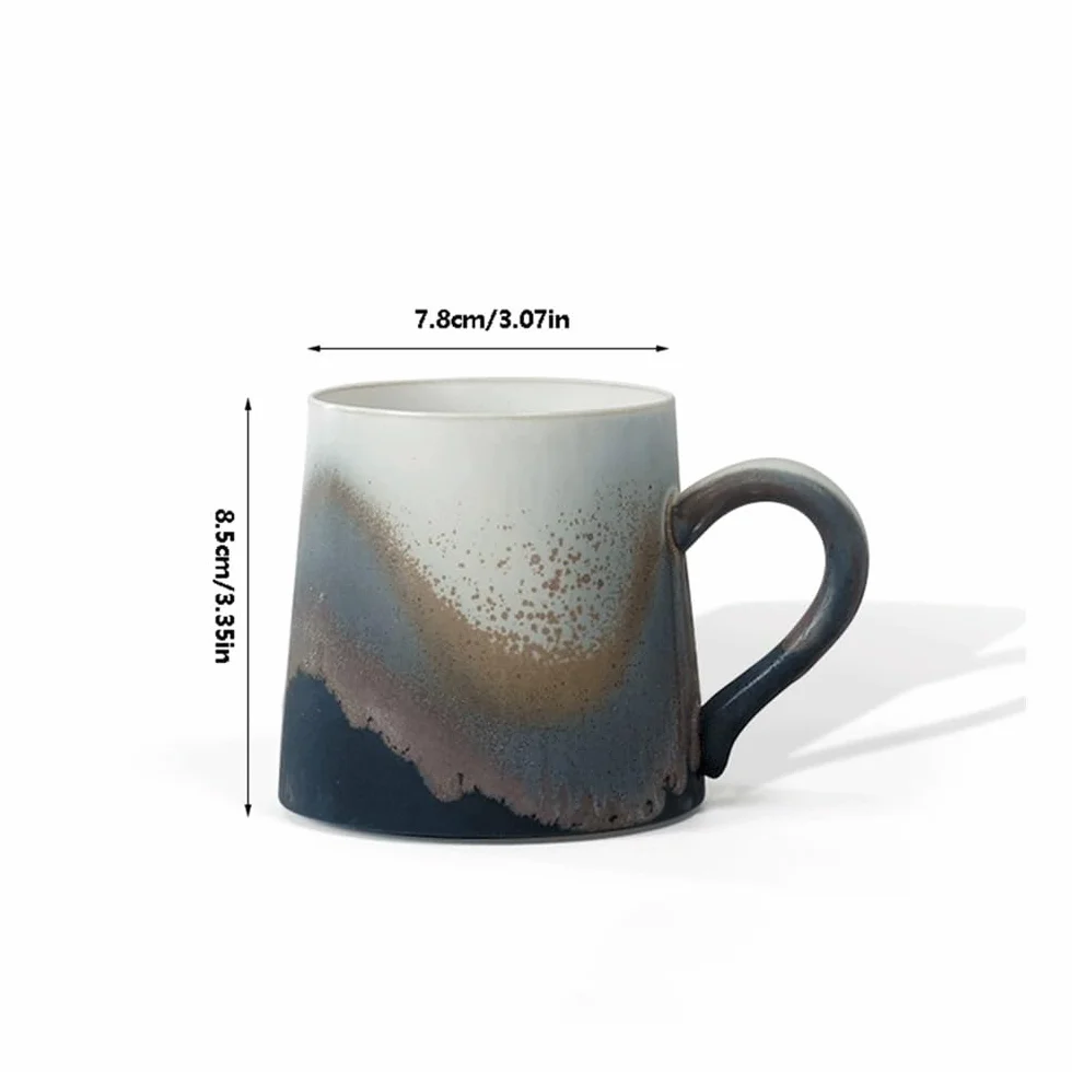 Ceramiczny kubek do kawy Kubki produkowane w piecu, filiżanki do kawy odpowiednie biur i domów Filiżanki kawy