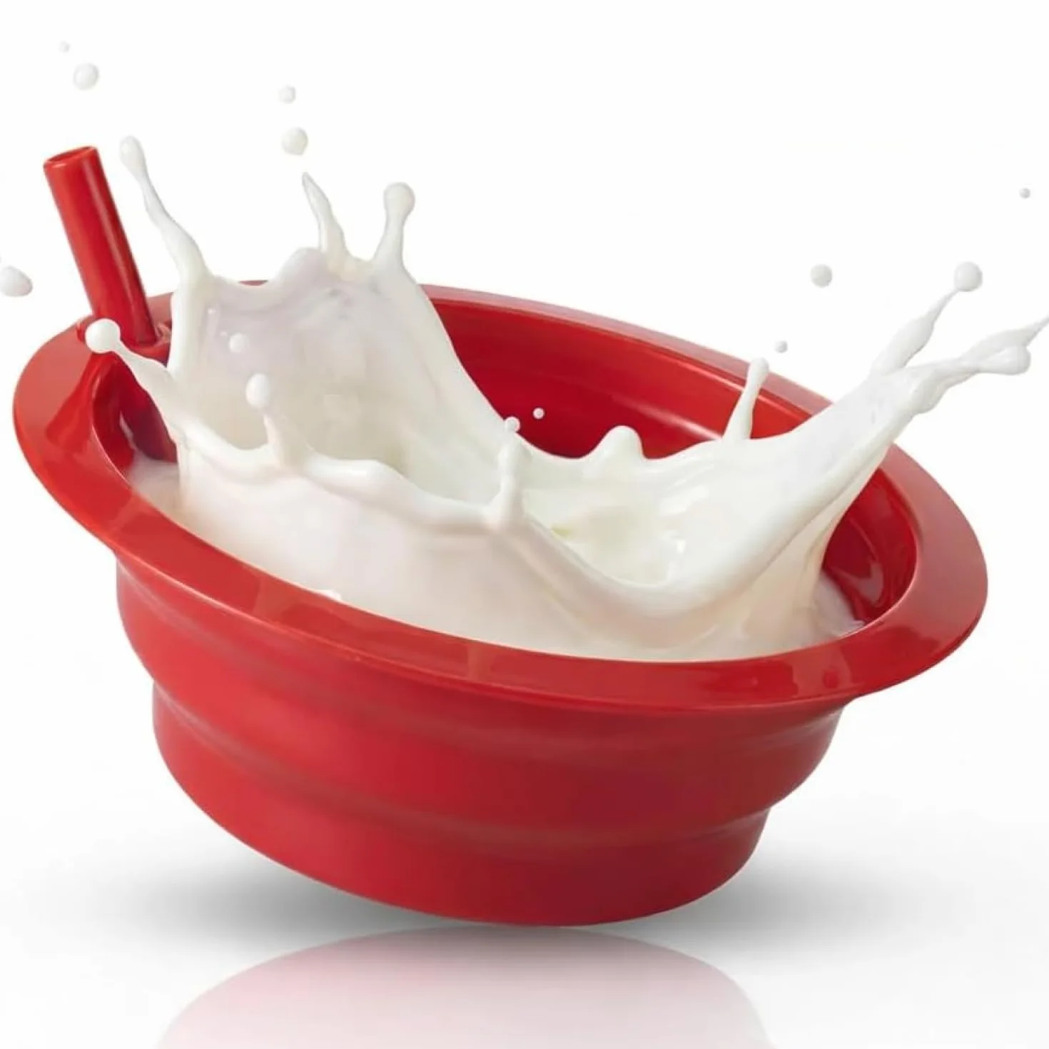 Miski na płatki ze słomkami dla dzieci, zestaw 170-590 ml, plastikowe miski wielokrotnego użytku bez BPA, z wbudowanymi słomkami, dla dzieci i dzieci, nadają się do mycia w zmywarce i