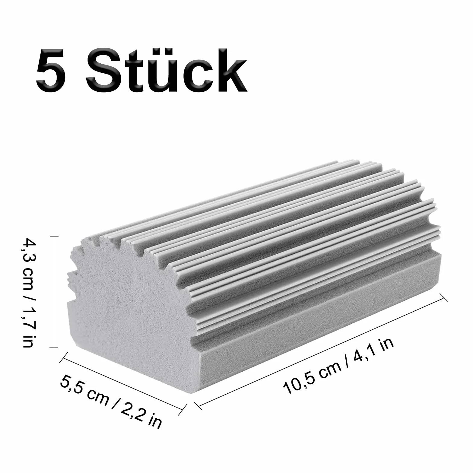 ACONDE 5 sztuk Damp Clean Duster, gąbka do kurzu wielokrotnego użytku, miotełka do wilgotnego kurzu, do czyszczenia żaluzji, szkła, otworów wentylacyjnych