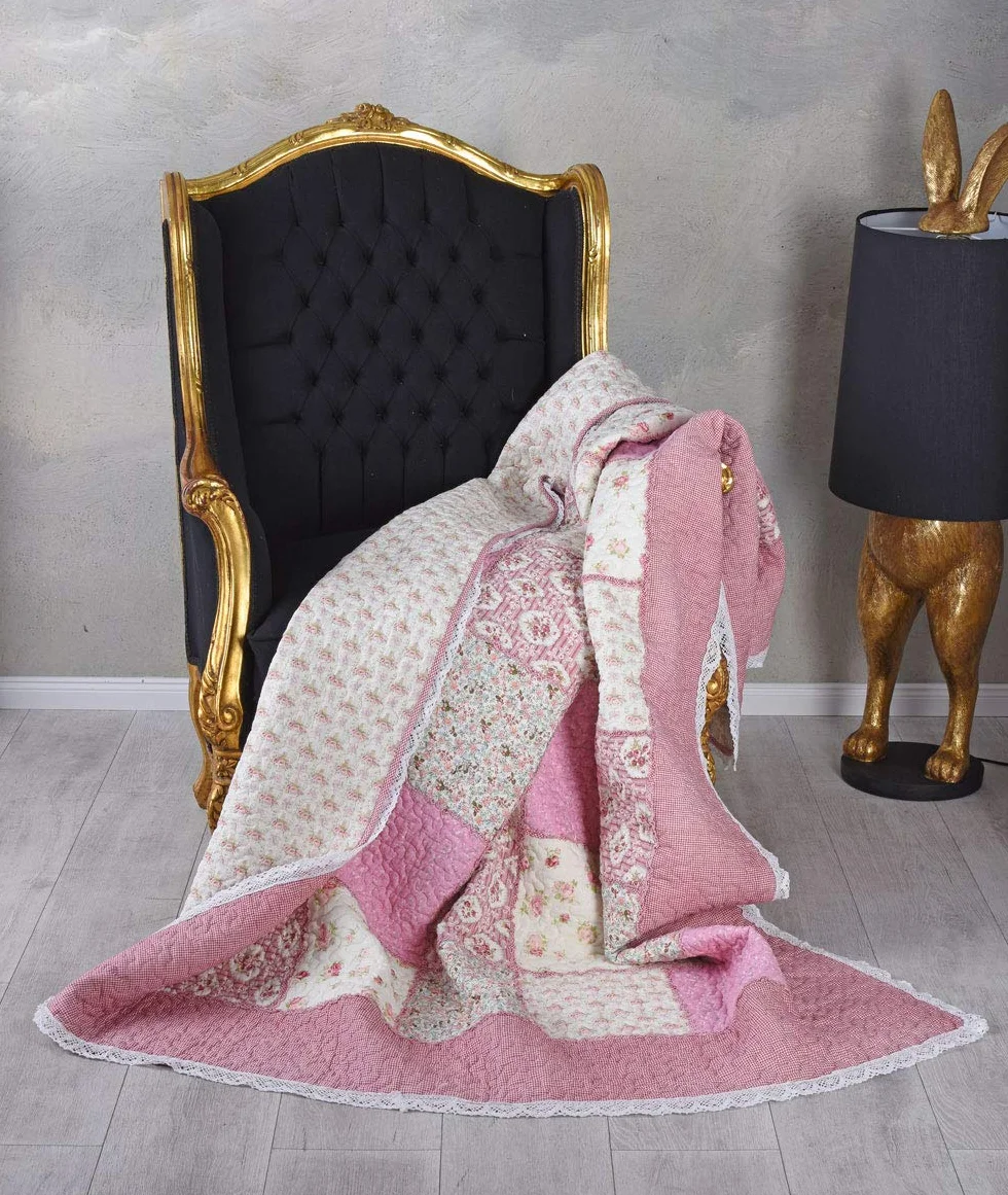 Palazzo koc patchworkowy Shabby Quilt 150x200 cm narzuta pikowana