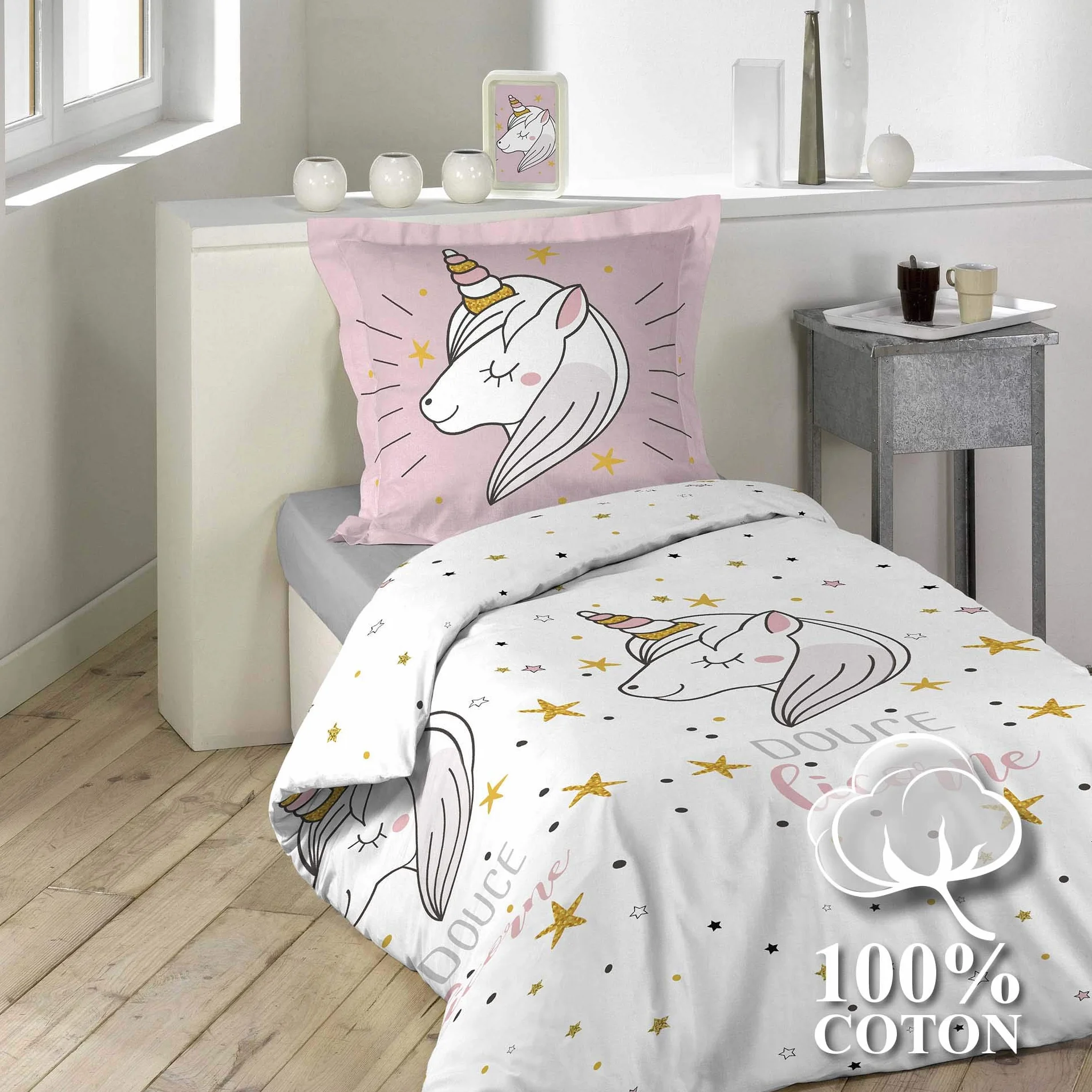 douceur d'intérieur, 2-częściowy zestaw (140 x 200 cm) LiliRose, 100% bawełna