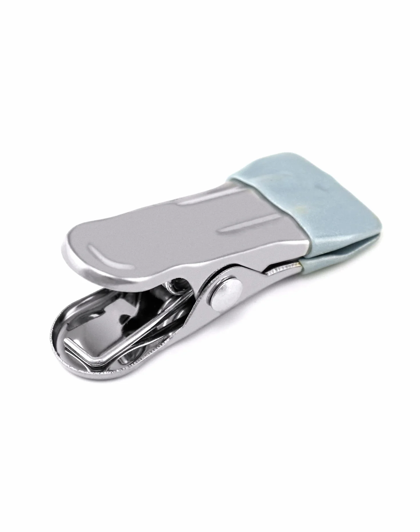 QWORK® 30 szt. Klamerki do bielizny ze stali nierdzewnej bez znaku, antypoślizgowe klipsy do skarpet, butów, ręczników, plombowania żywności, zdjęć (szary)