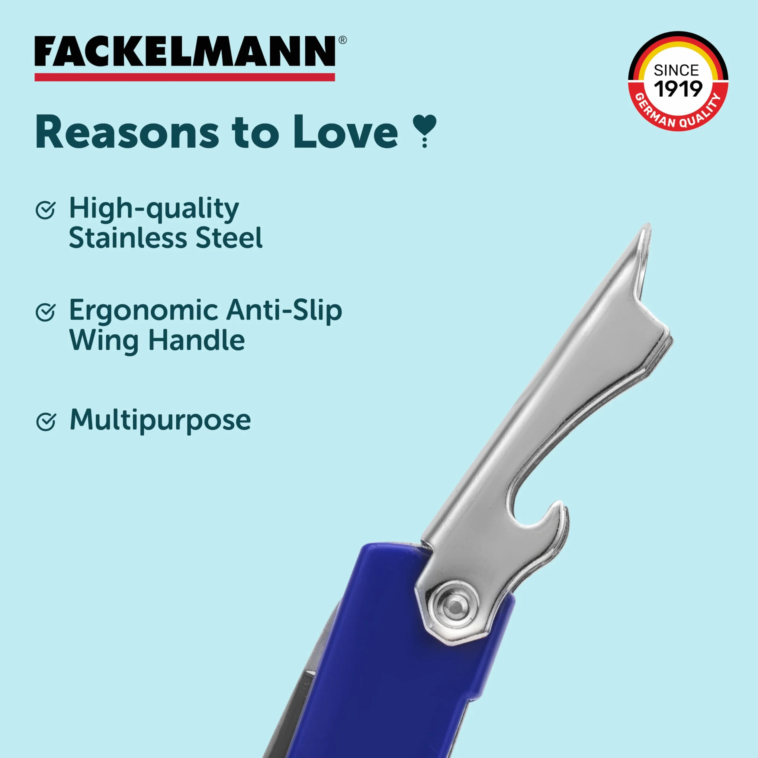 FACKELMANN Korkociąg Sommelier INOX Argent otwieracz do butelek