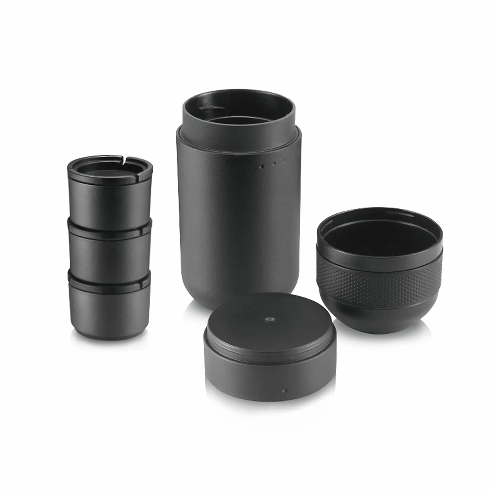 WACACO Minipresso Kit, Akcesoria do Minipresso GR, Większy Zbiornik na Wodę z 3 Koszami Filtracyjnymi, do Lungo Espresso