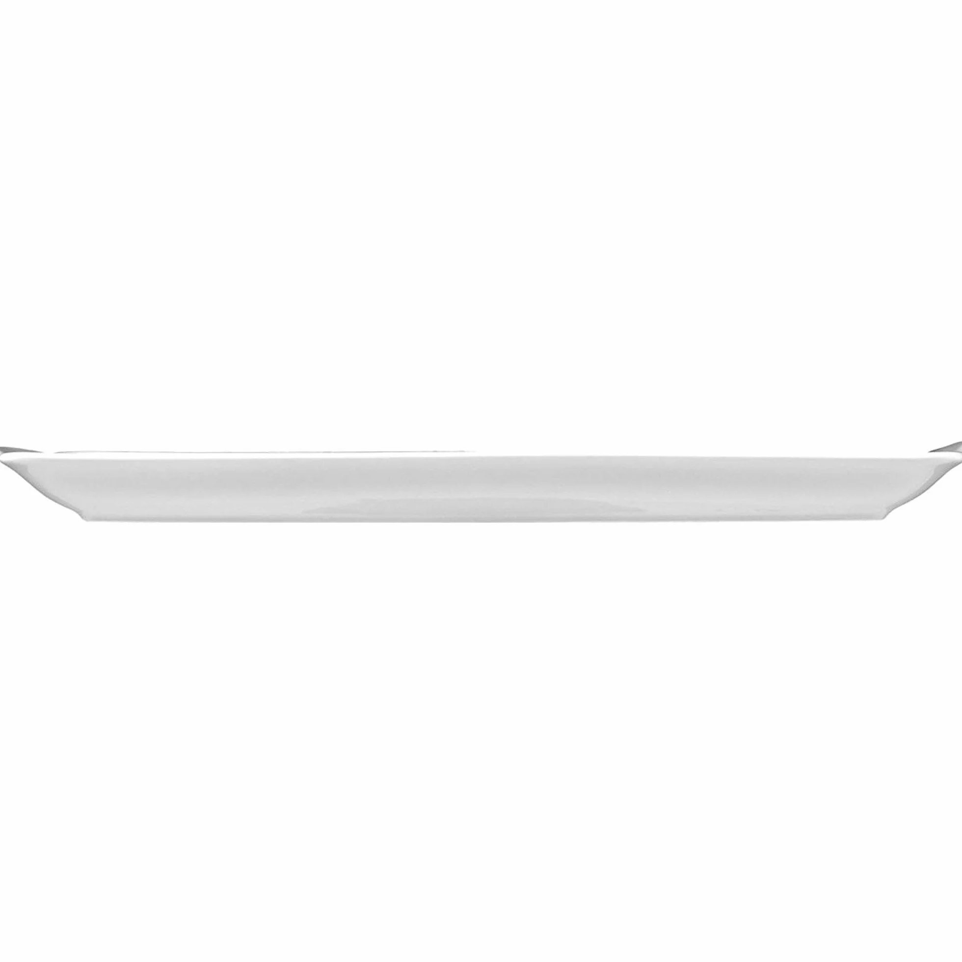 Seltmann 001.216302 Rondo/Liane porcelanowy talerz na ciasto, prostokątny, biały, 35 cm x 15 cm