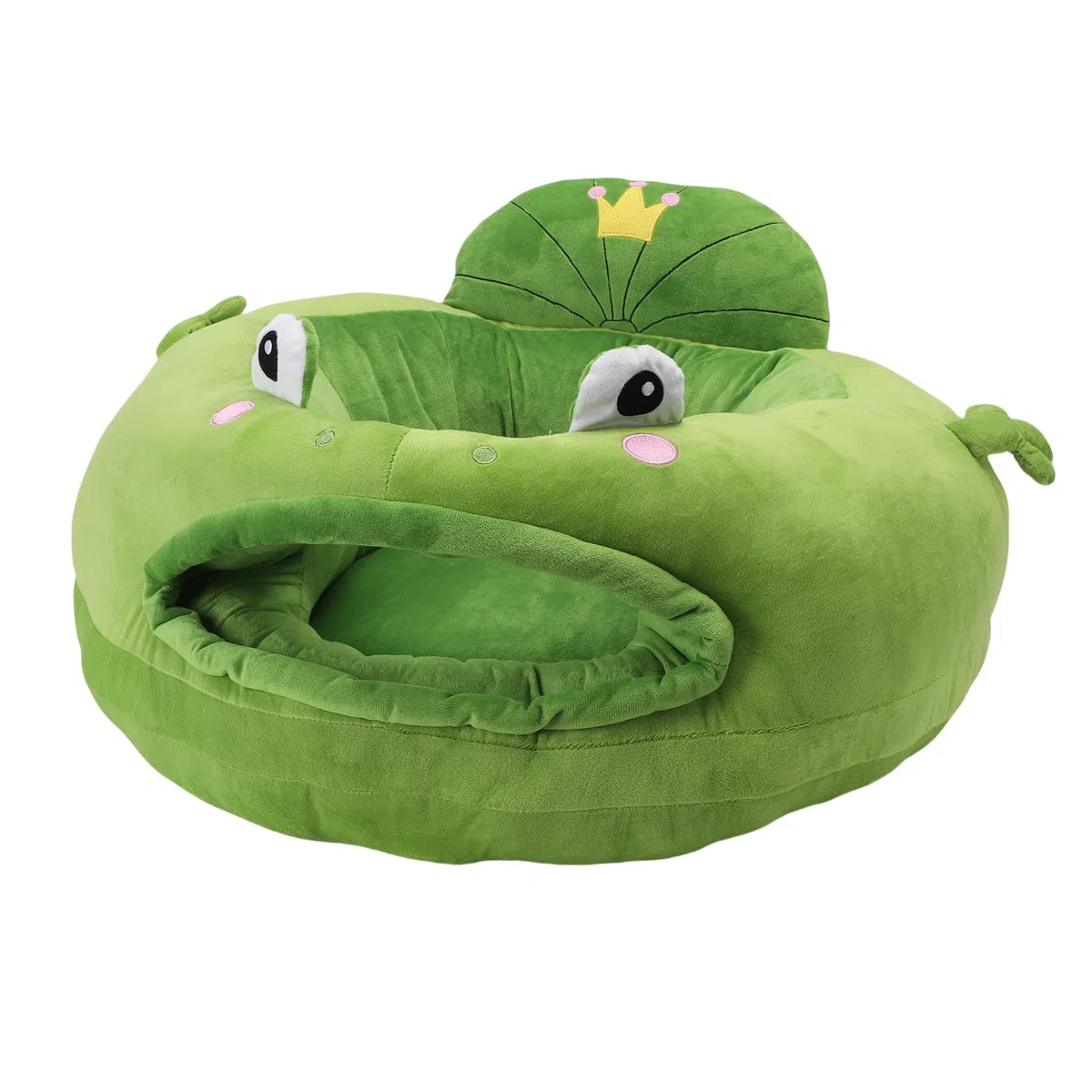 Jiawu Sofa do Siedzenia dla Dziecka, Miękka Pluszowa Sofa dla Dziecka z Kreskówek, Krzesełko do Siedzenia Niemowląt z Podparciem 360 Stopni Podparcia Pleców Niemowlęcia i Nauki (Styl 2)