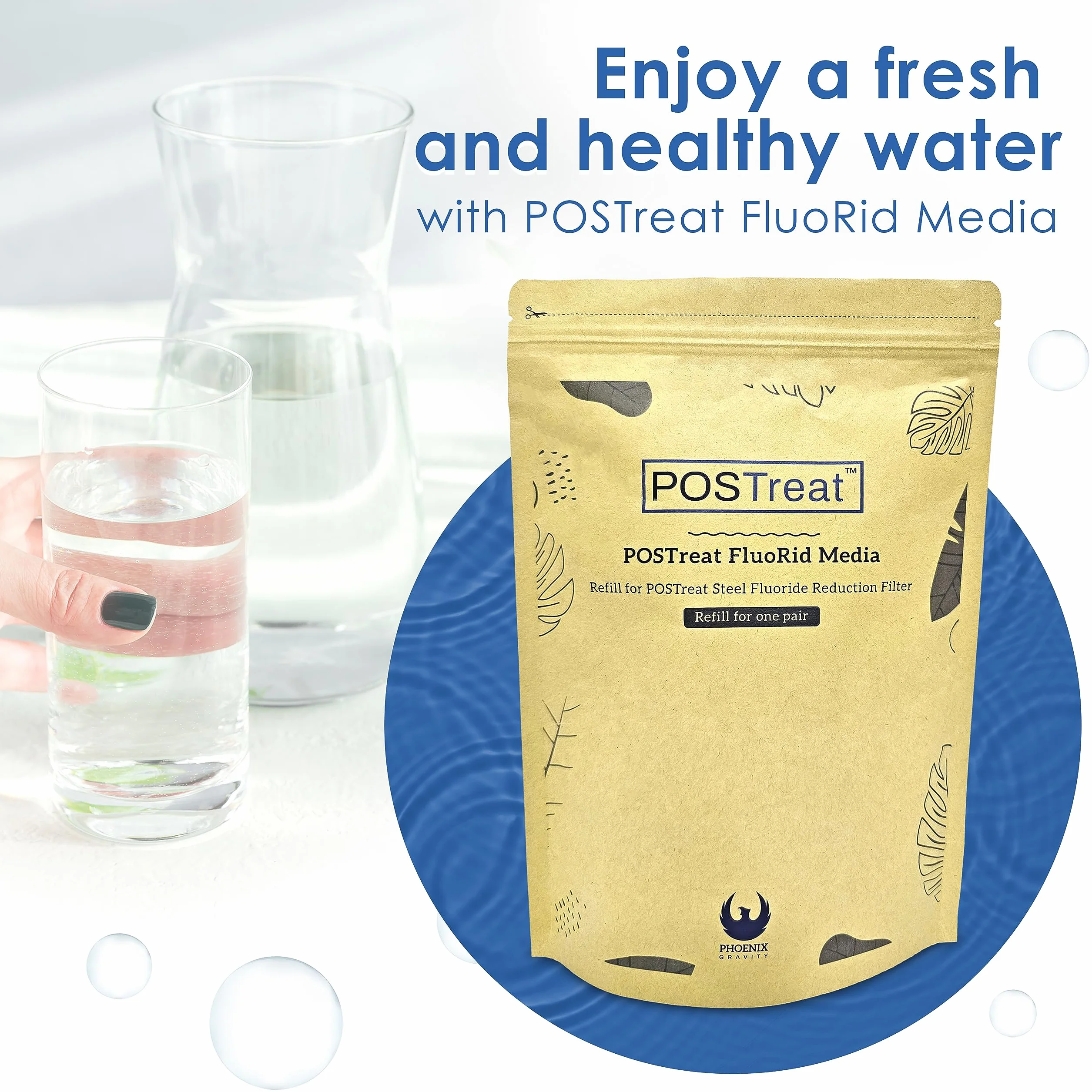 Phoenix Gravity POSTreat FluoRid zestaw uzupełniający, 250 g, opakowanie 2 szt