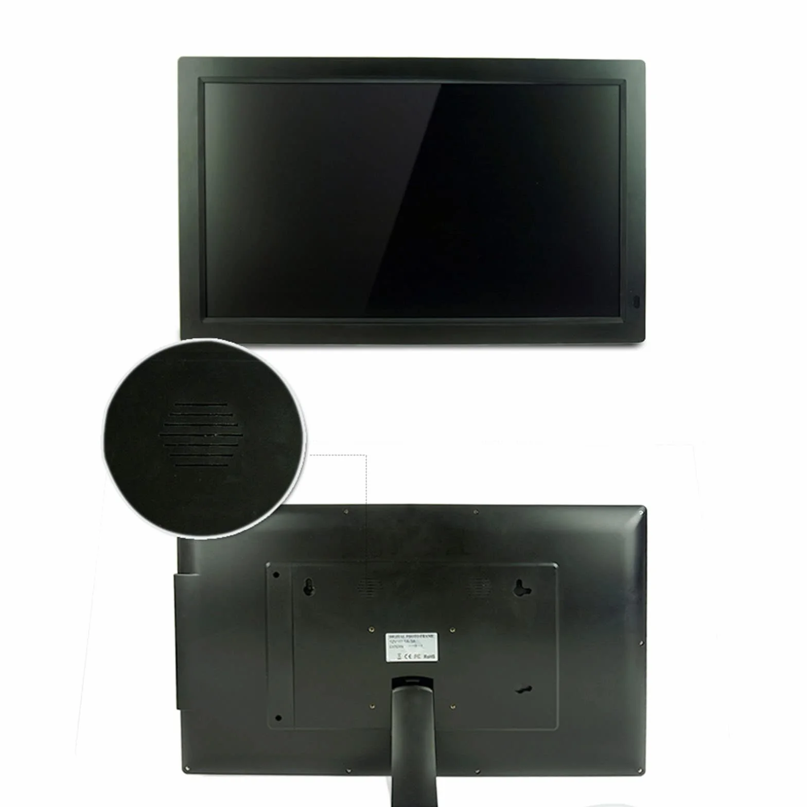 Cyfrowa ramka na zdjęcia o wysokiej rozdzielczości 1080P/HDMI Elektroniczna maszyna do albumu fotograficznego może odtwarzać zdjęcia, filmy i muzykę (Noir 27 cali)