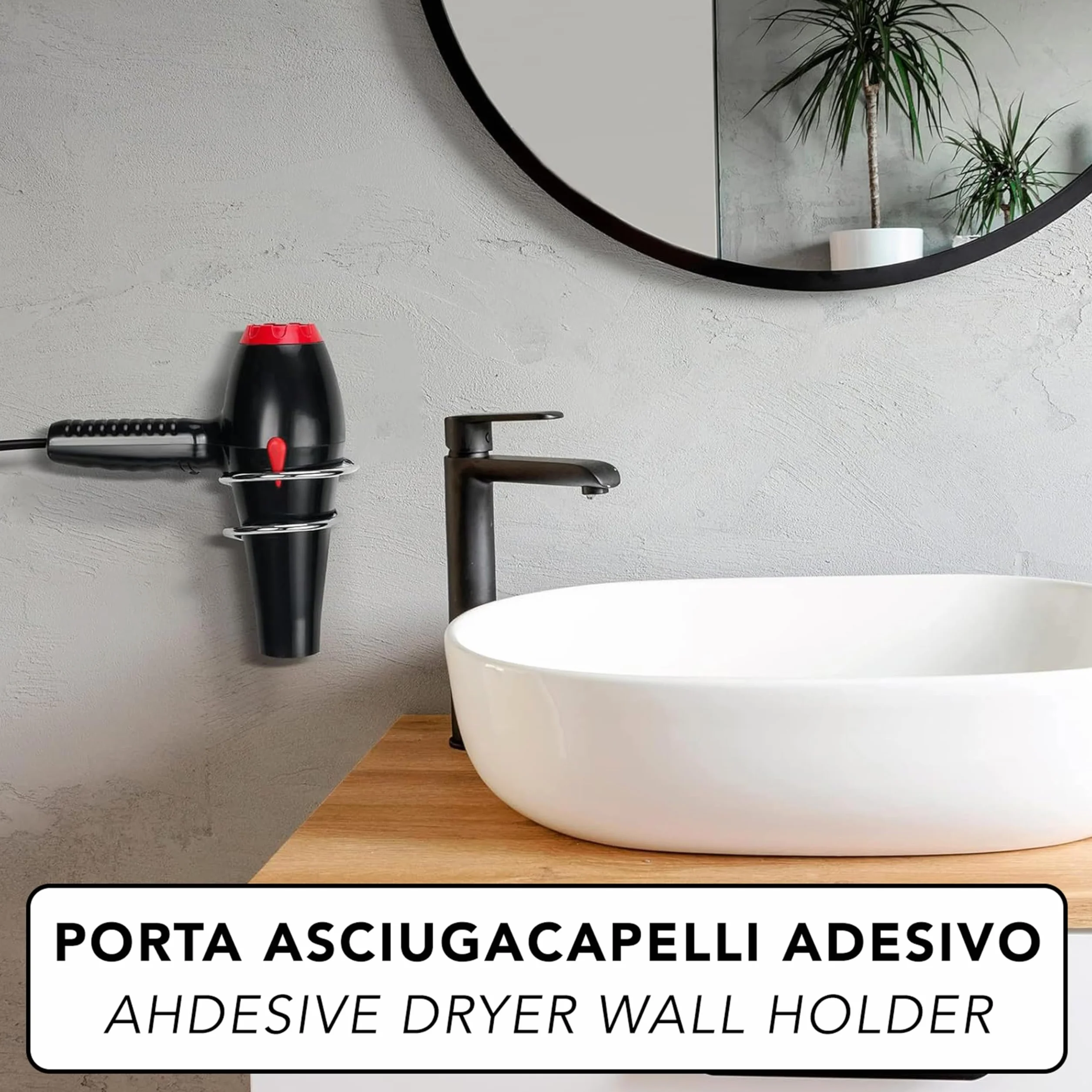 IPEA Uchwyt na dozownik naklejki ścienne - bez wiercenia - nowoczesny design - elegancki uchwyt na butelkę na mydło w płynie do przyklejania w łazience, pod prysznicem, kuchnią, domem