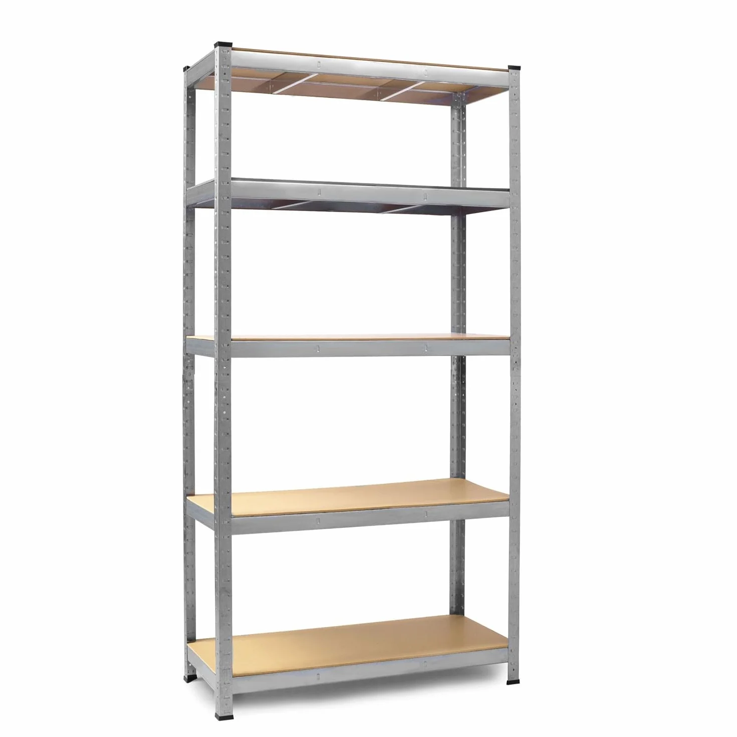 Humberg Półka garażowa metalowa Obciążenie do 1000 kg 5 półek 45 x 120 x 205 cm Srebrny