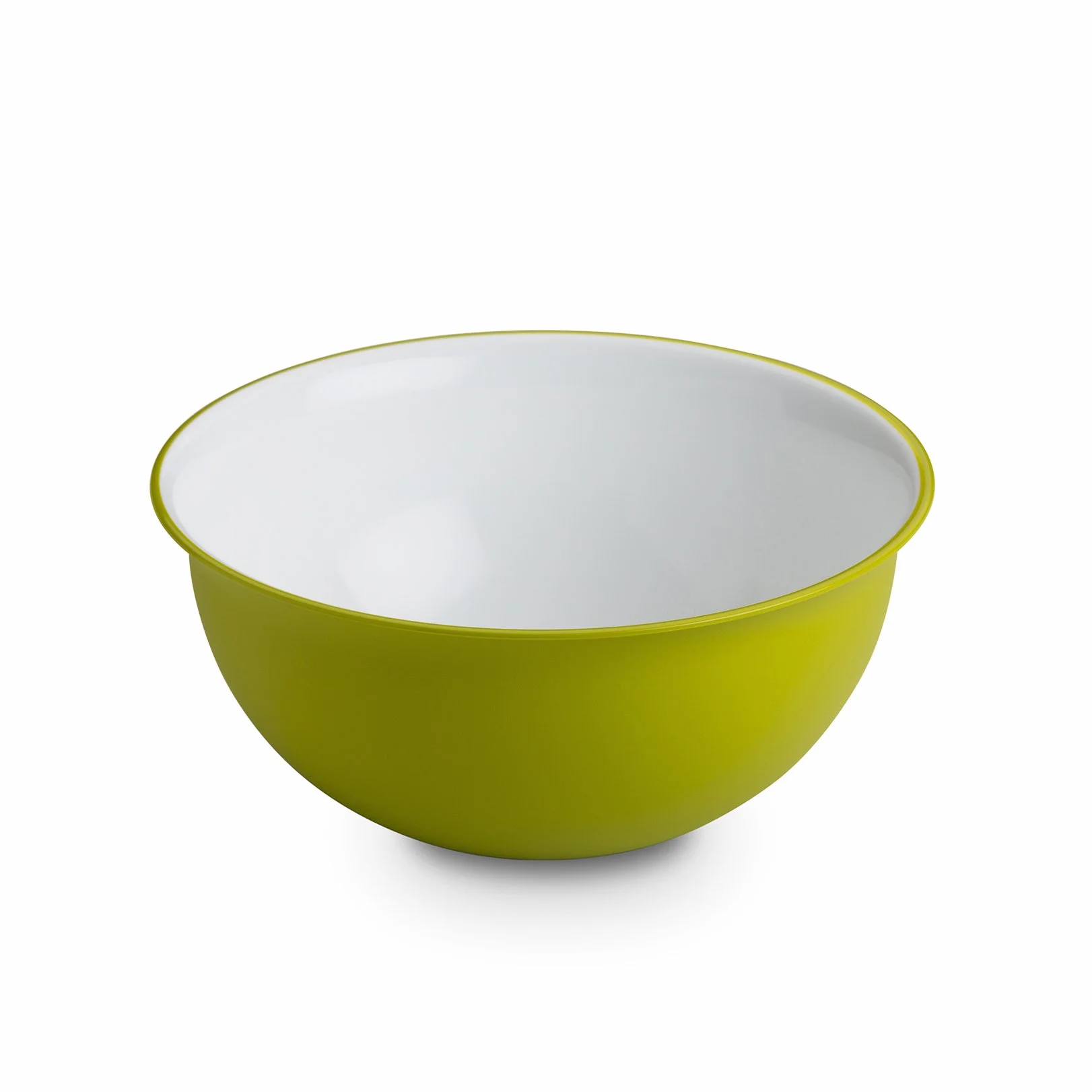 Omada Designerska miska do makaronu i sałaty (1,5 litra), miska z polipropylenu i zintegrowane przeciwbakteryjne środki eliminują bakterie i grzyby. Made in Italy Linea Saliving biała zielone jabłuszko