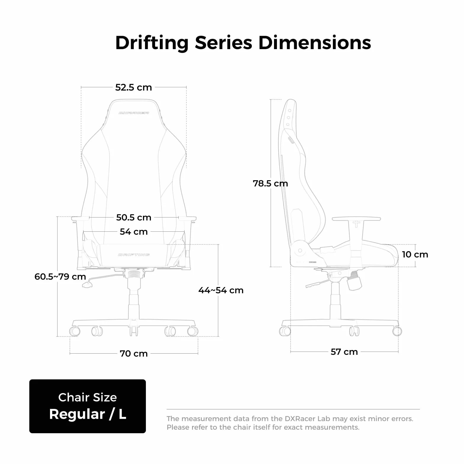 DXRacer DRIFTING L oryginalne krzesło gamingowe ze skóry EPU