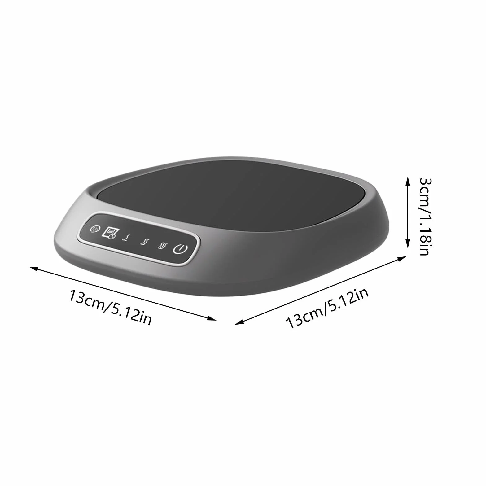 Biurowy podgrzewacz do kawy, podgrzewacz do filiżanek kawy | Podgrzewacz do herbaty zasilany przez USB z 3 ustawieniami temperatury, podgrzewacz do filiżanek do napojów, podgrzewacz świecy z