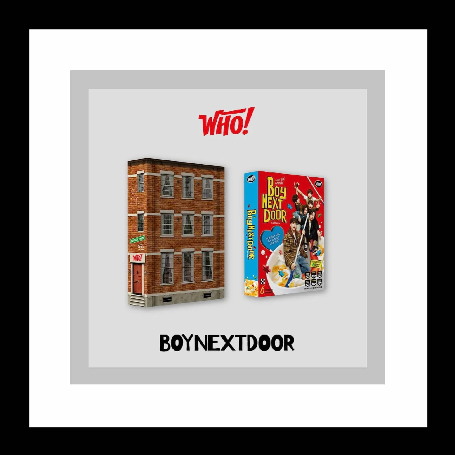 BOYNEXTDOOR WHO! Pierwszy pojedynczy album CD+plakat na opakowaniu + fotoksiążka + fotokartka + pocztówka + zapieczętowane śledzenie (zestaw (WHO+Crunch))