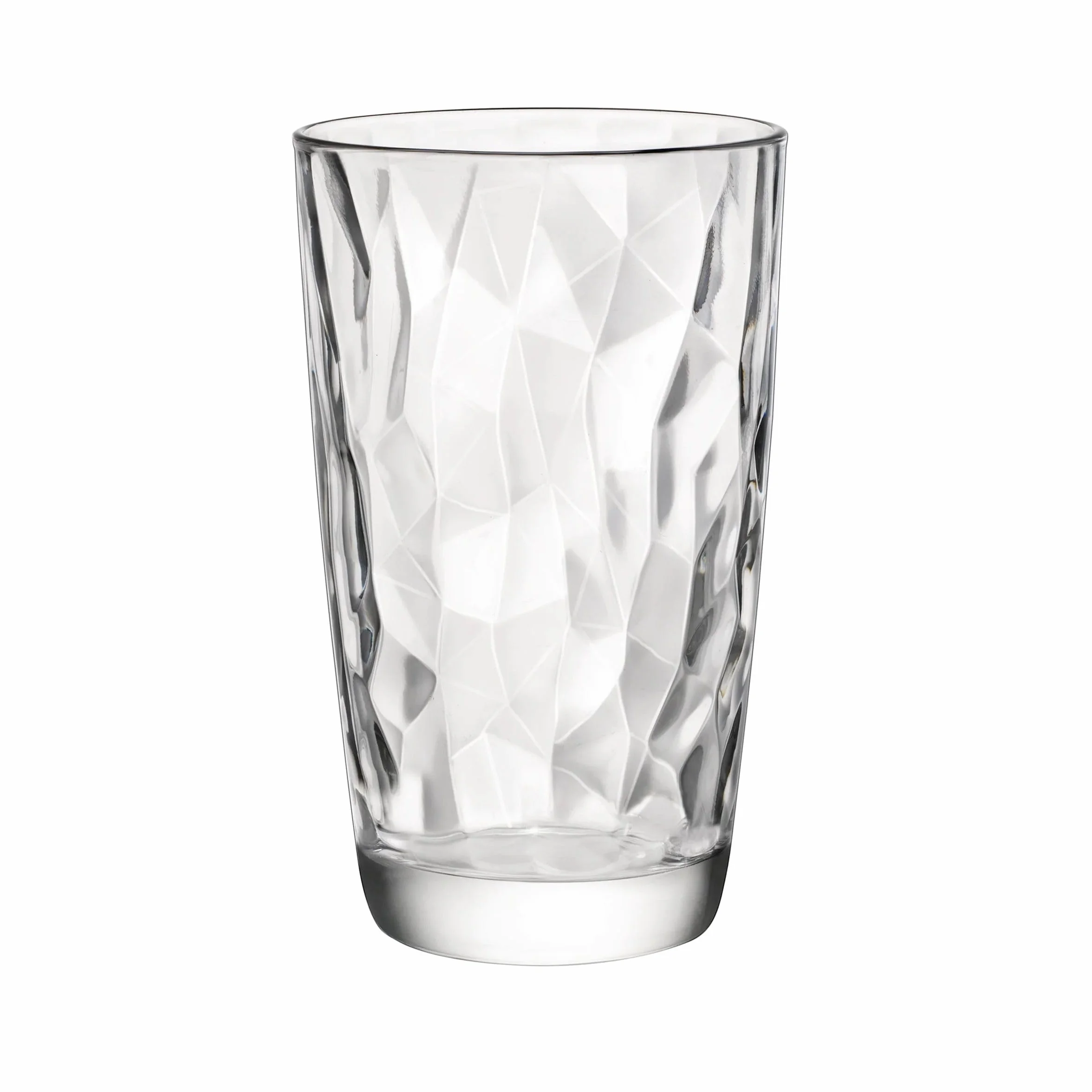 Bormioli Rocco 1333700 zestaw 6 szklanek ze szkła Diamond Cool przezroczyste cl47 dekoracja stołu 473 ml jasna
