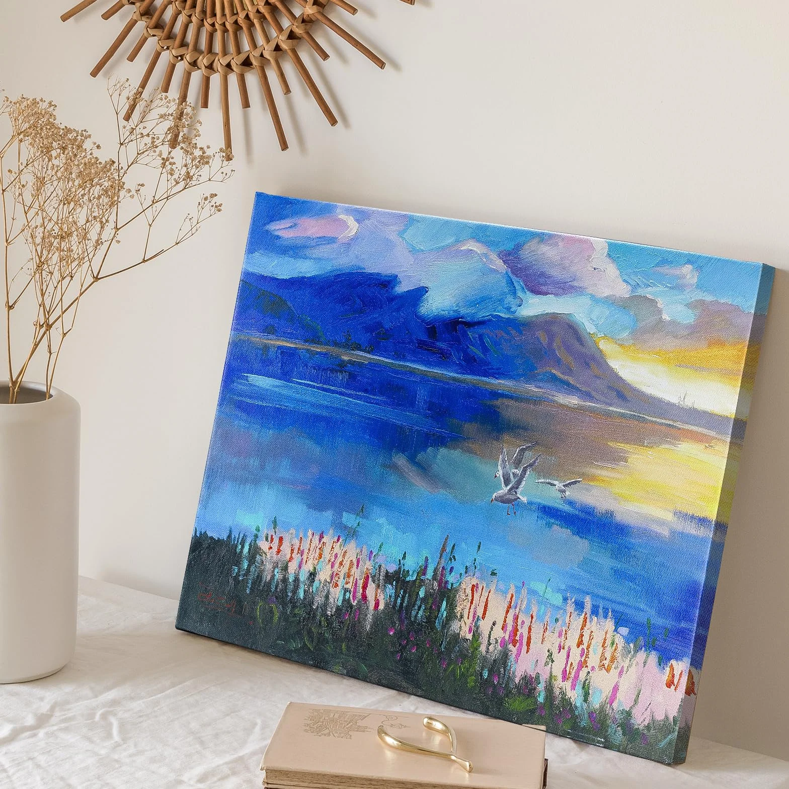 Obraz na płótnie 60x40 cm JBER SunsetClouds nowoczesny plakat dekoracja ścienna