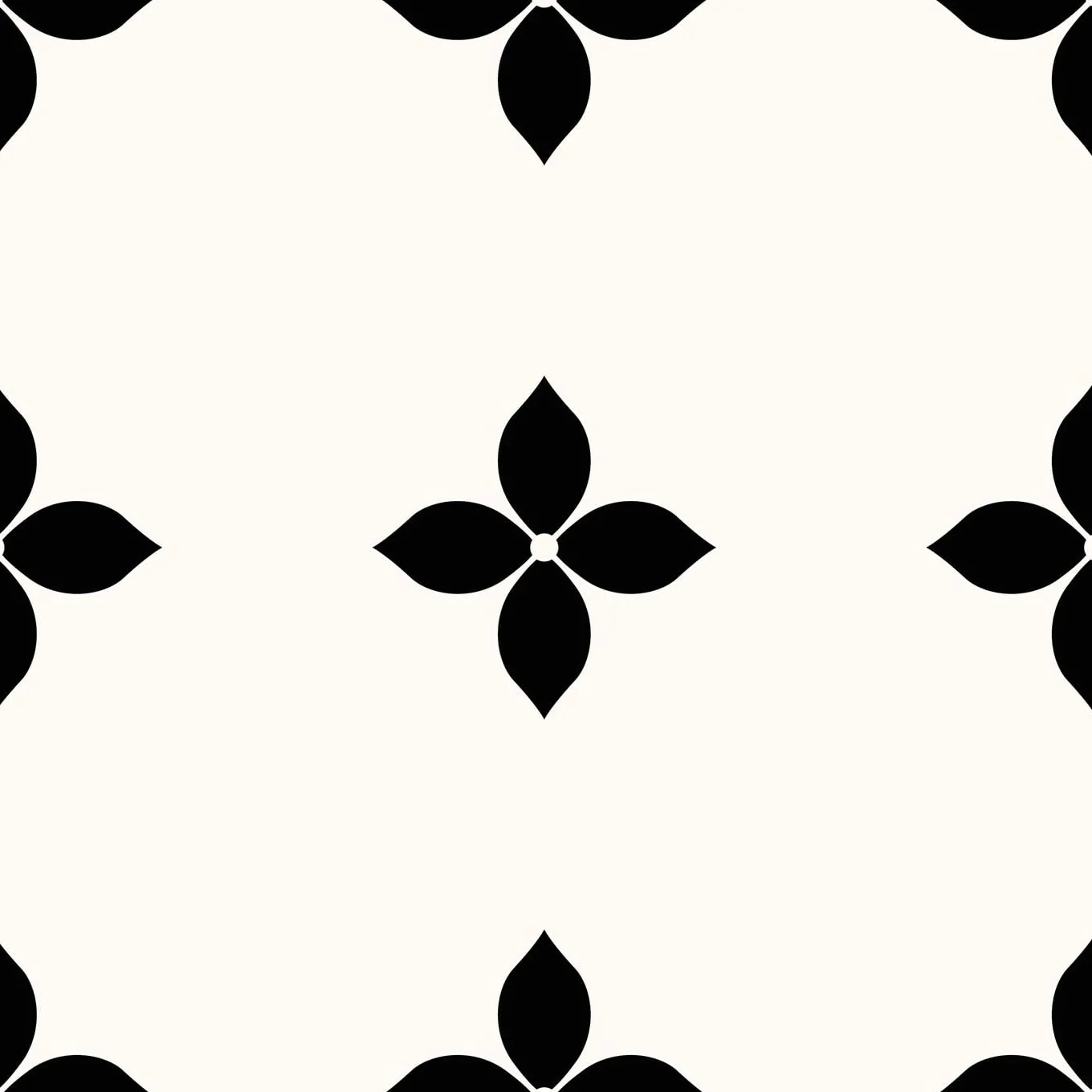 Alwayspon 30 × 30 cm × 10 sztuk biało-czarne kwiaty odporne na działanie wody, antypoślizgowe naklejki na płytki podłogowe do kuchni, łazienki, salonu, samoprzylepna folia winylowa