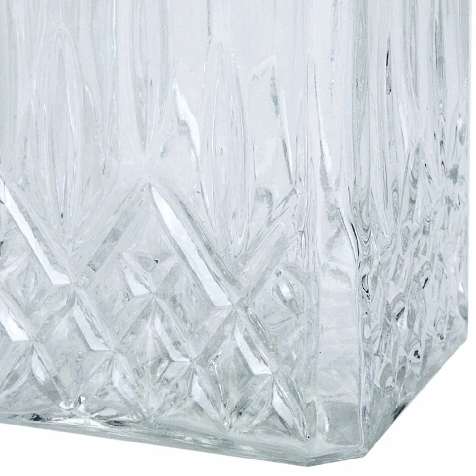 Klasyczna karafka o pojemności 900 ml, 0,9 l, szklana karafka do whisky, koniaku, whisky, likieru, wina, butelka