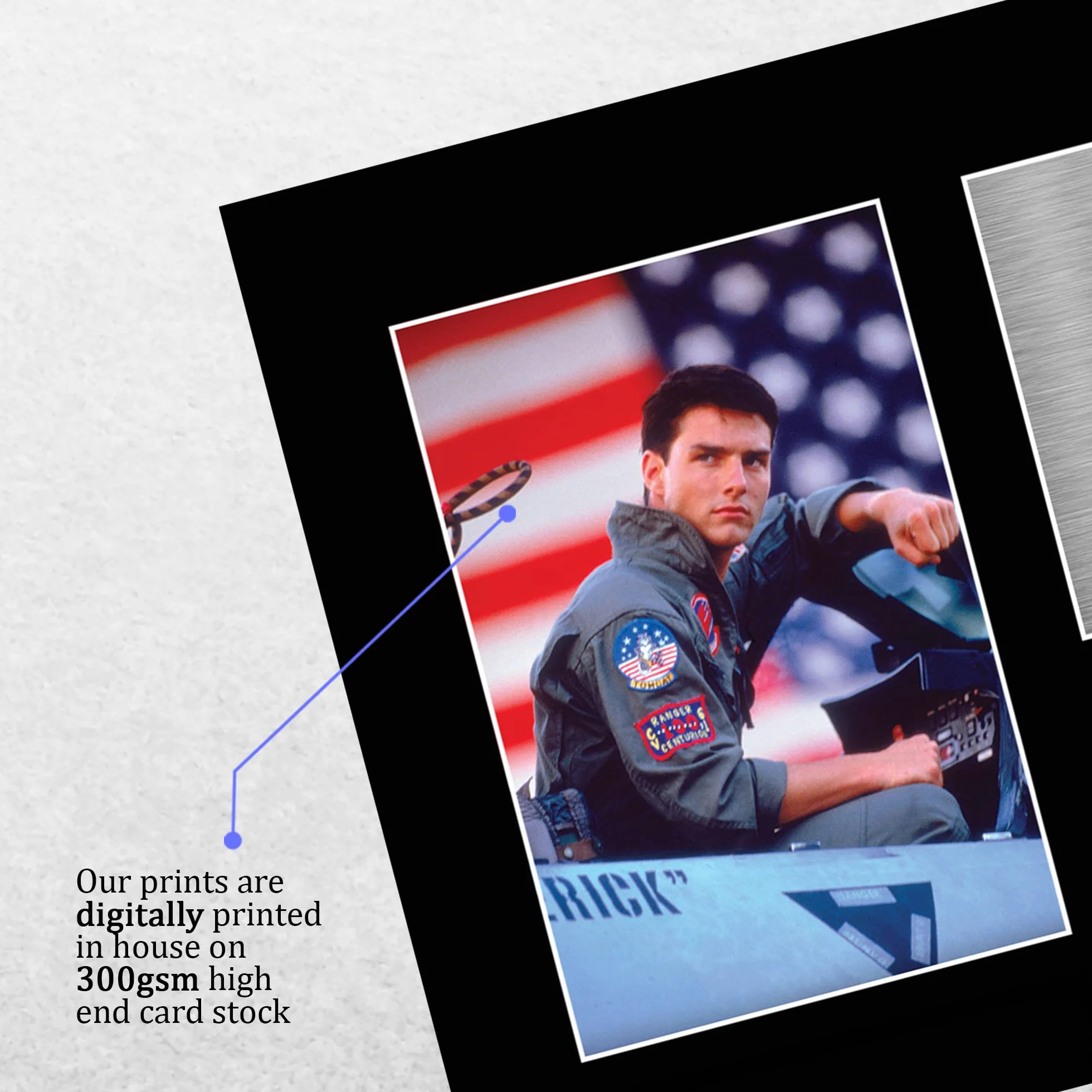 A4 Tom Cruise Top Gun Maverick Podpisane Zdjęcie Z Autografem Pamiątka Filmowa