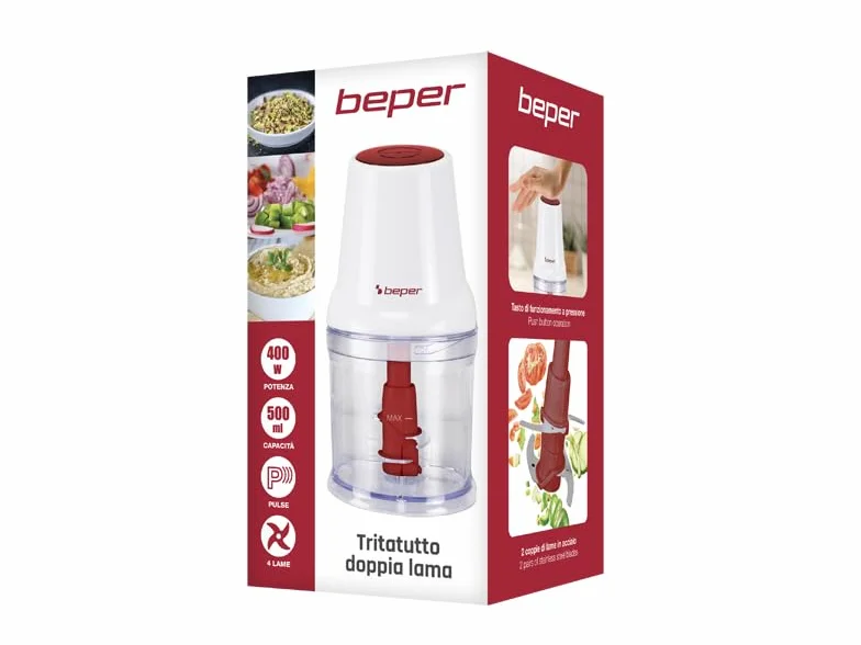 BEPER P102ROB010 robot kuchenny 400 W 500 ml stal nierdzewna