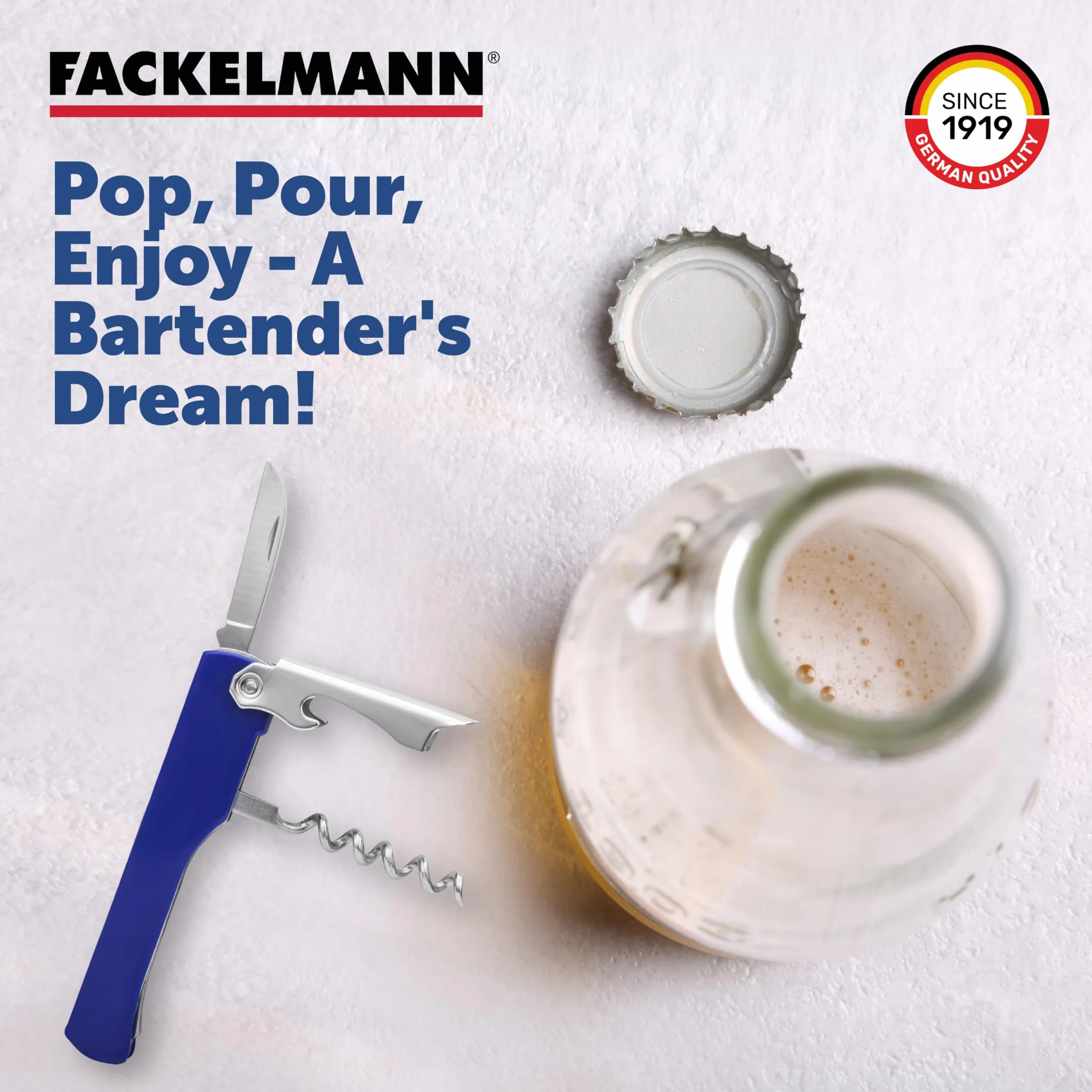 FACKELMANN Korkociąg Sommelier INOX Argent otwieracz do butelek