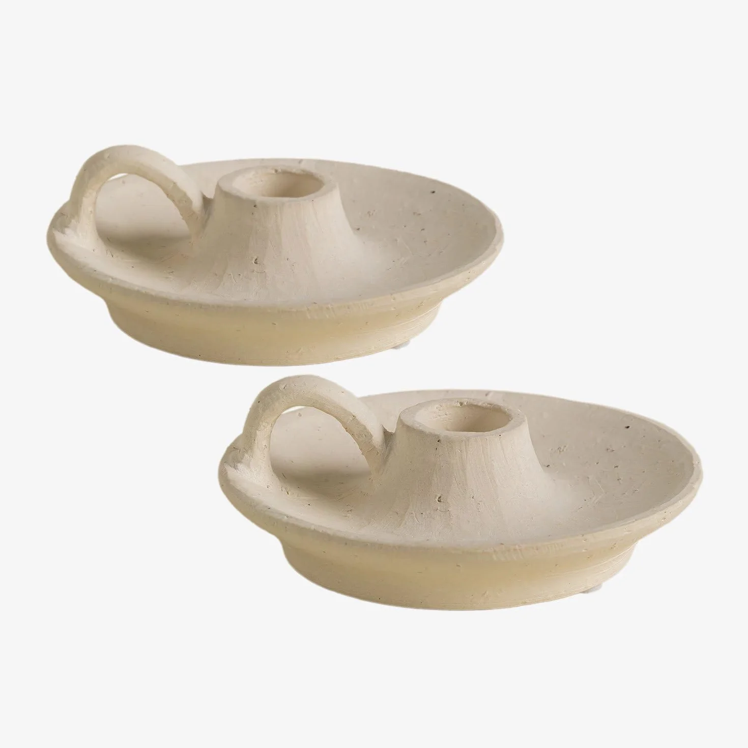 SKLUM Zestaw 2 świeczników ceramicznych Laisne