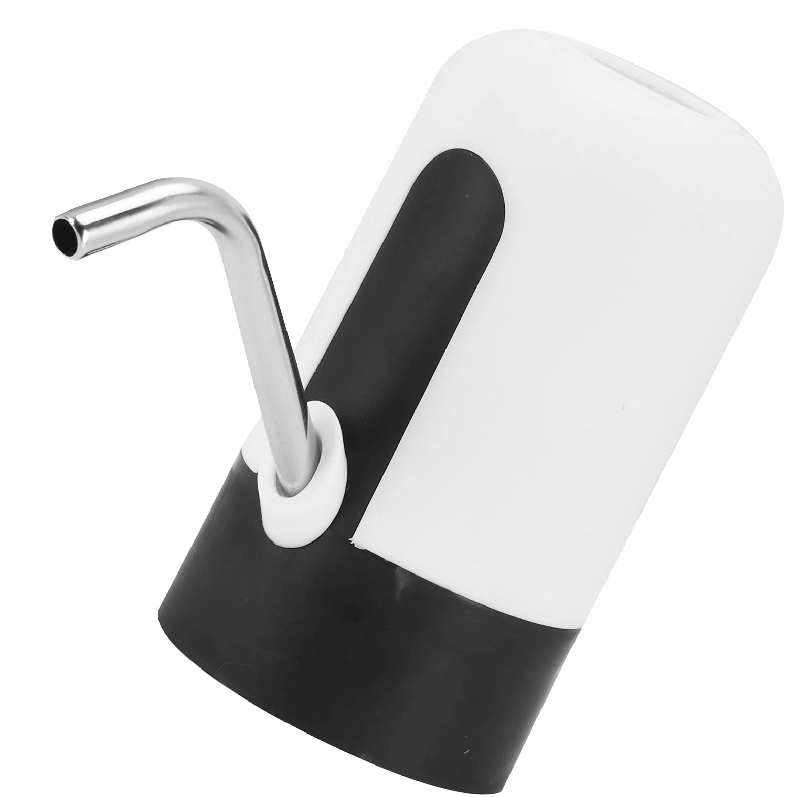 Pompa do Butelek na Wodę, 4,5L ~ 18,9L Przenośny Dozownik do Butelek na Wodę Elektryczna ładowarka USB Automatyczna Pompa Wody Pitnej do Kuchni Biuro Domowe Pikniki Kempingowe(biały)