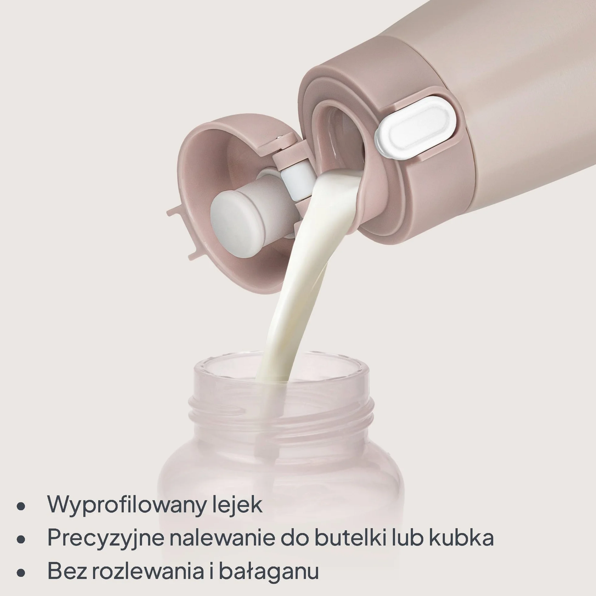 Lionelo Thermup Bottle przenośny podgrzewacz do butelek dla niemowląt, bezprzewodowy, z funkcją ogrzewania, podgrzewa mleko lub wodę w 3,5 min., 37-55 °C, utrzymuje ciepło do 20 h, stal nierdzewna